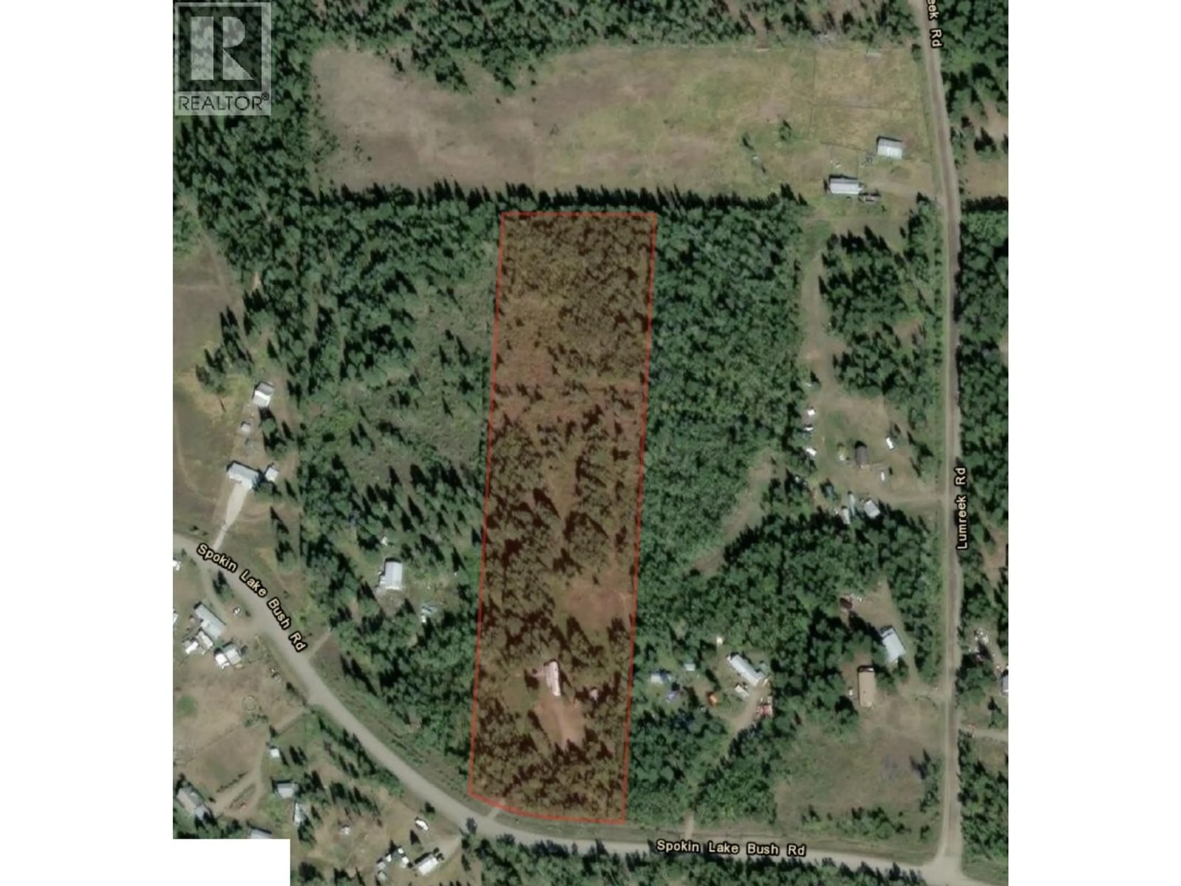 A pic from outside/outdoor area/front of a property/back of a property/a pic from drone, building for 3641 SPOKIN LAKE ROAD, Williams Lake British Columbia V0K2G0