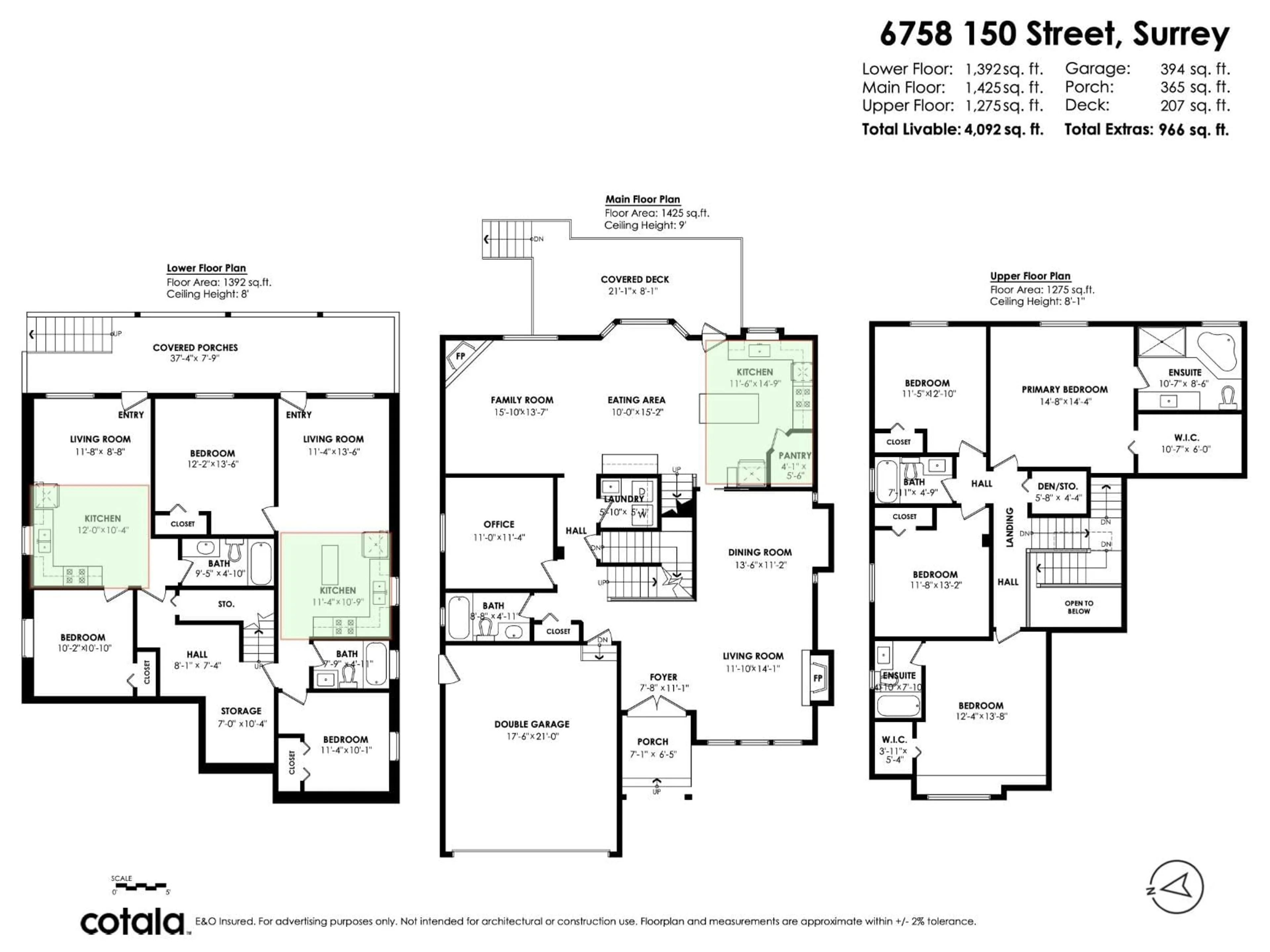 Floor plan for 6758 150, Surrey British Columbia V3S9G8