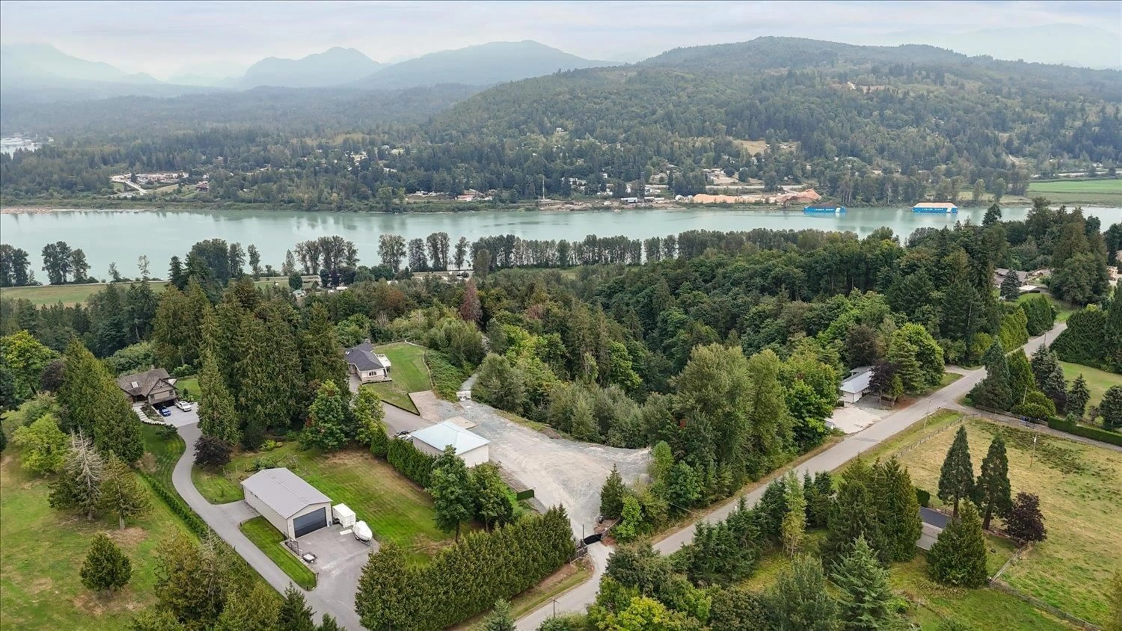 A pic from outside/outdoor area/front of a property/back of a property/a pic from drone, water/lake/river/ocean view for 29325 MARSH MCCORMICK, Abbotsford British Columbia V4X2B4