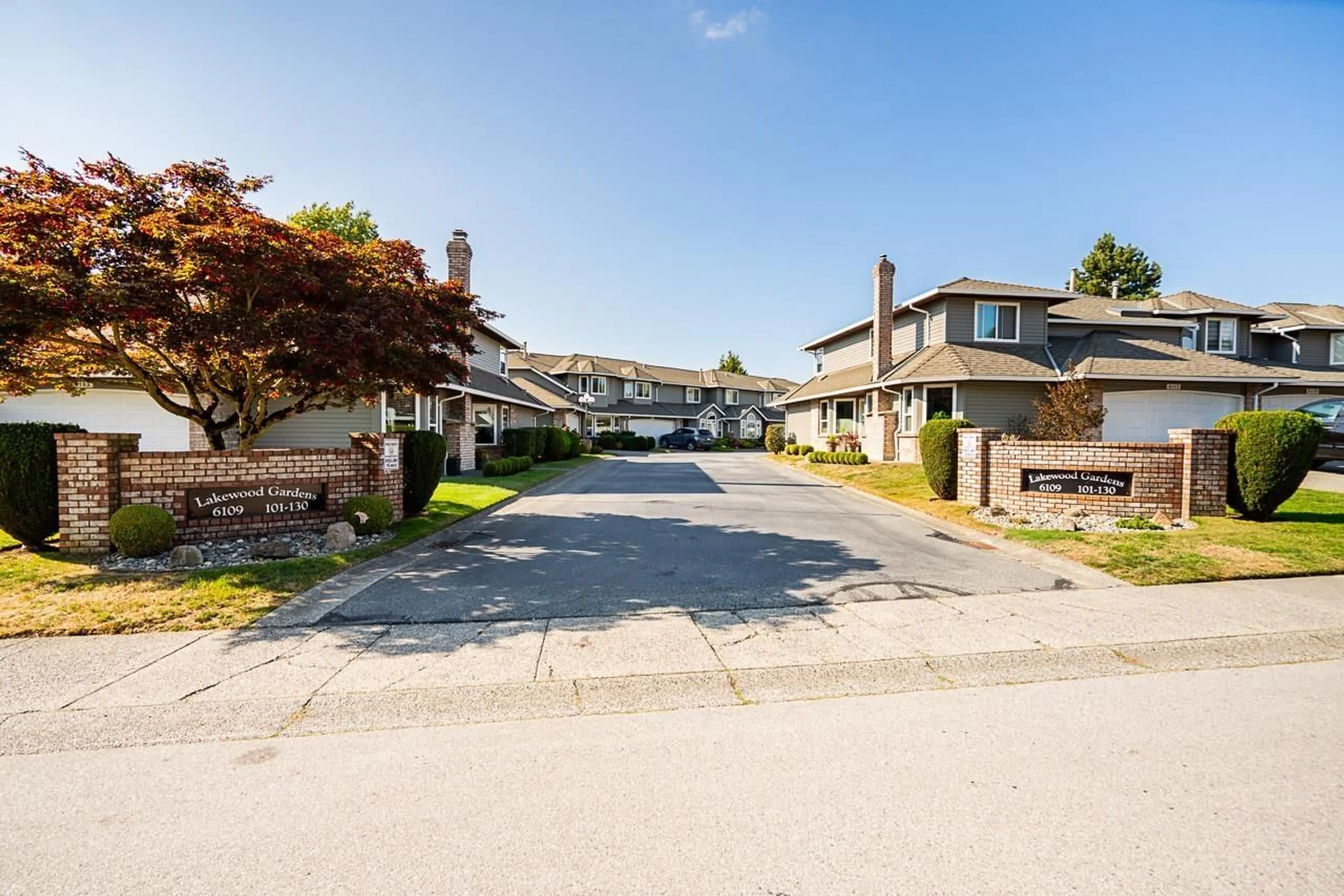 A pic from outside/outdoor area/front of a property/back of a property/a pic from drone, street for 104 - 6109 BOUNDARY DRIVE WEST, Surrey British Columbia V3X2A4