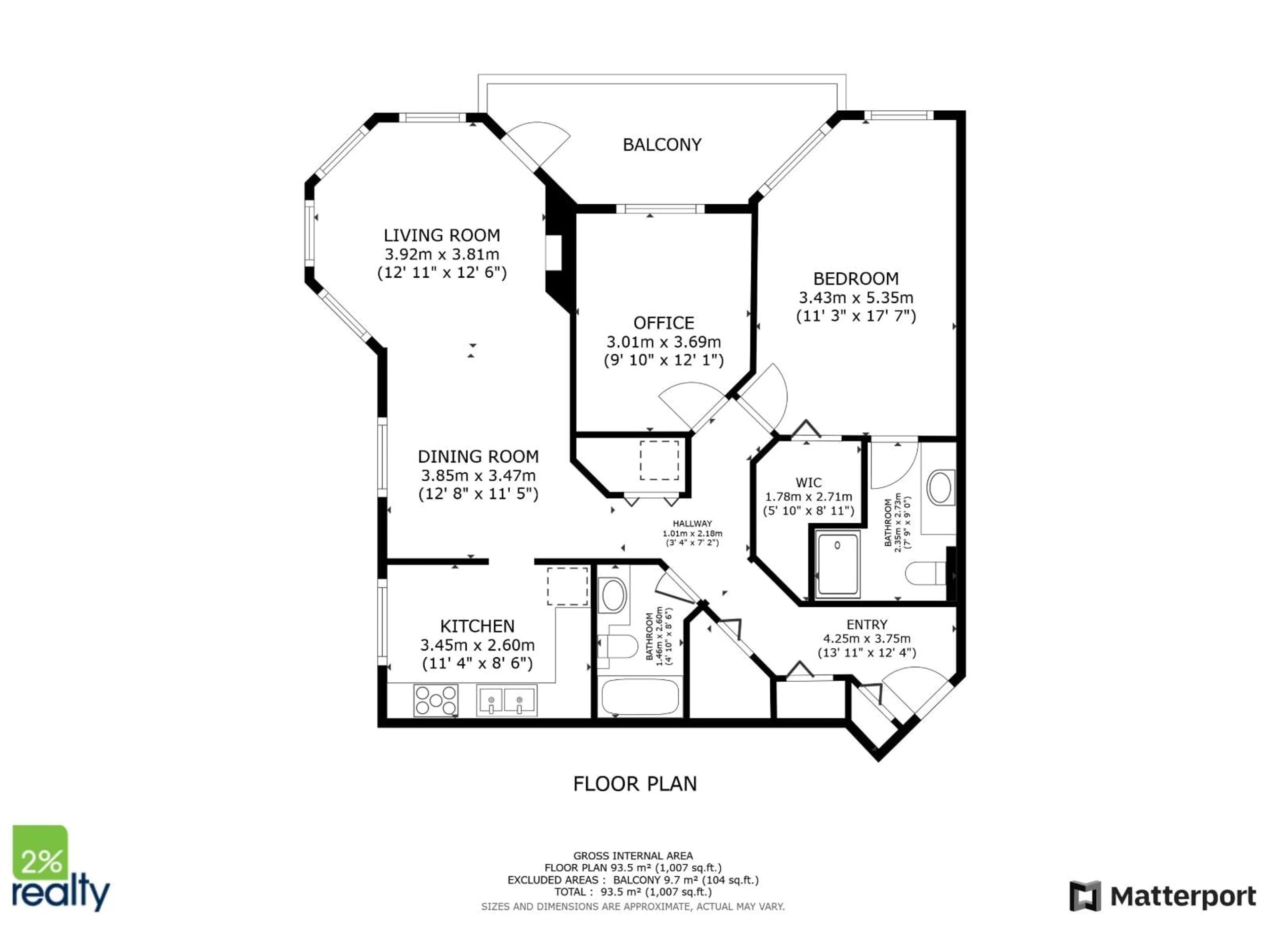 Floor plan for 206 - 15150 108, Surrey British Columbia V3R0V1