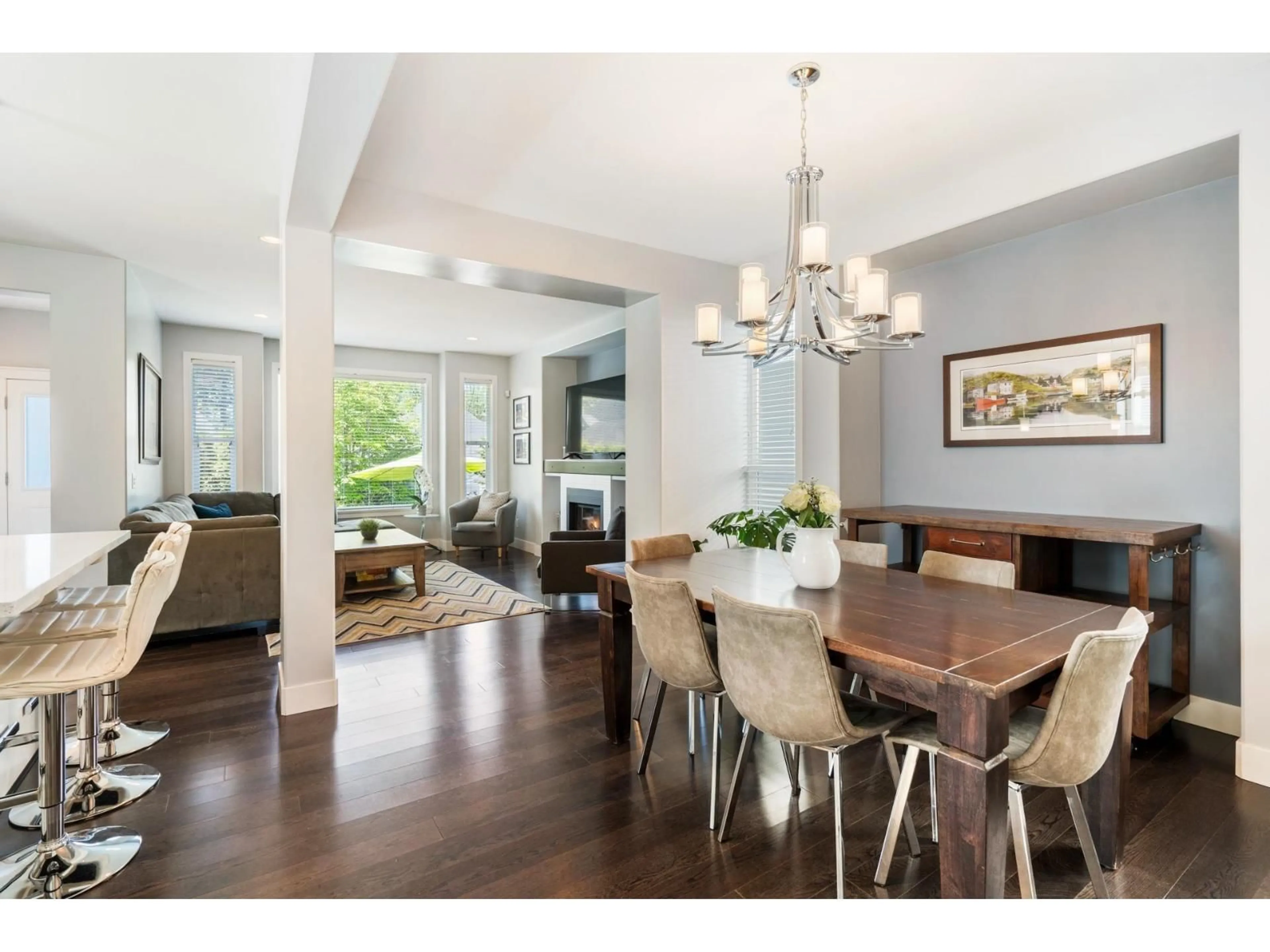 Dining room, wood/laminate floor for 2853 160A, Surrey British Columbia V3S3Y6