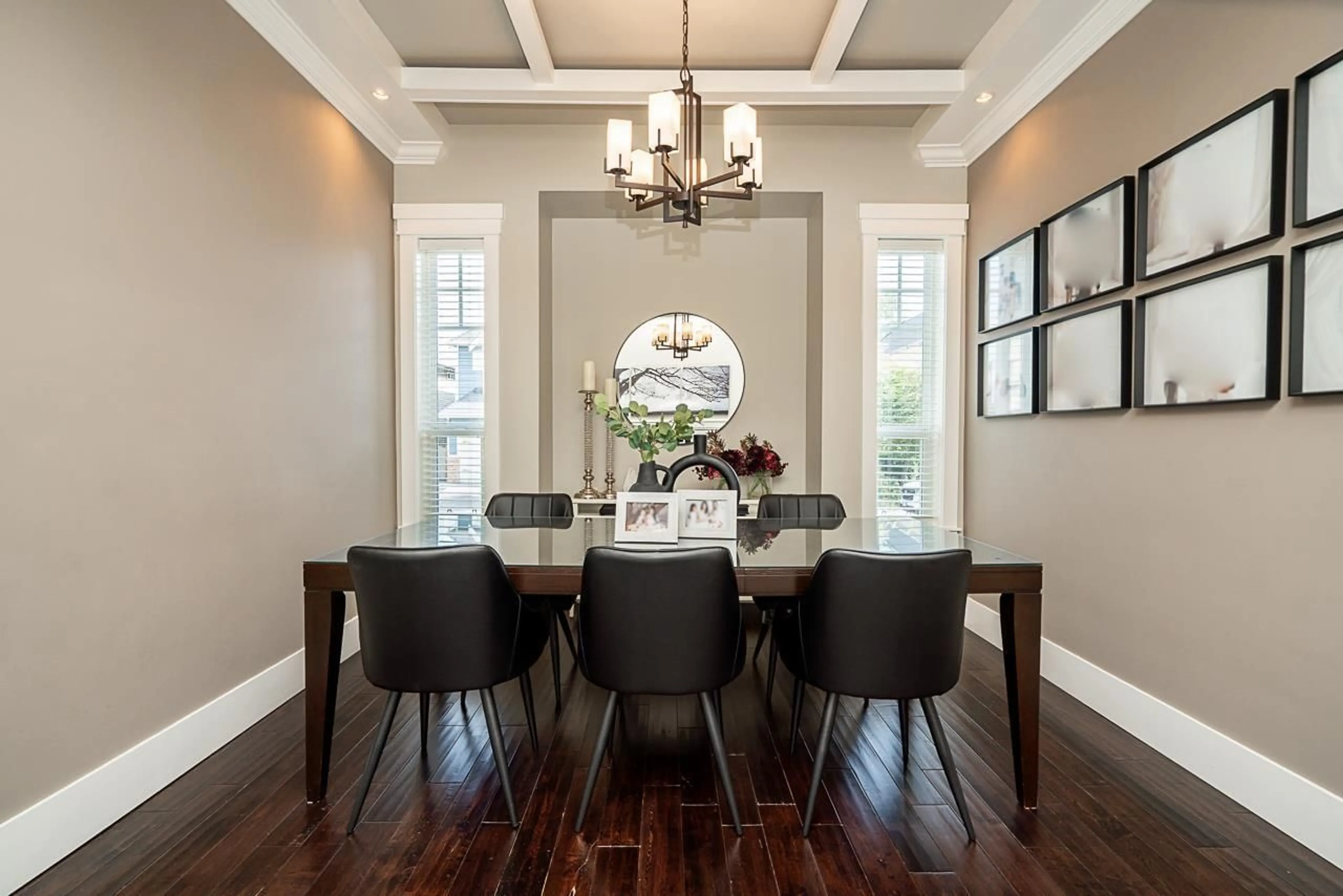 Dining room, wood/laminate floor for 21168 80B, Langley British Columbia V2Y0K3