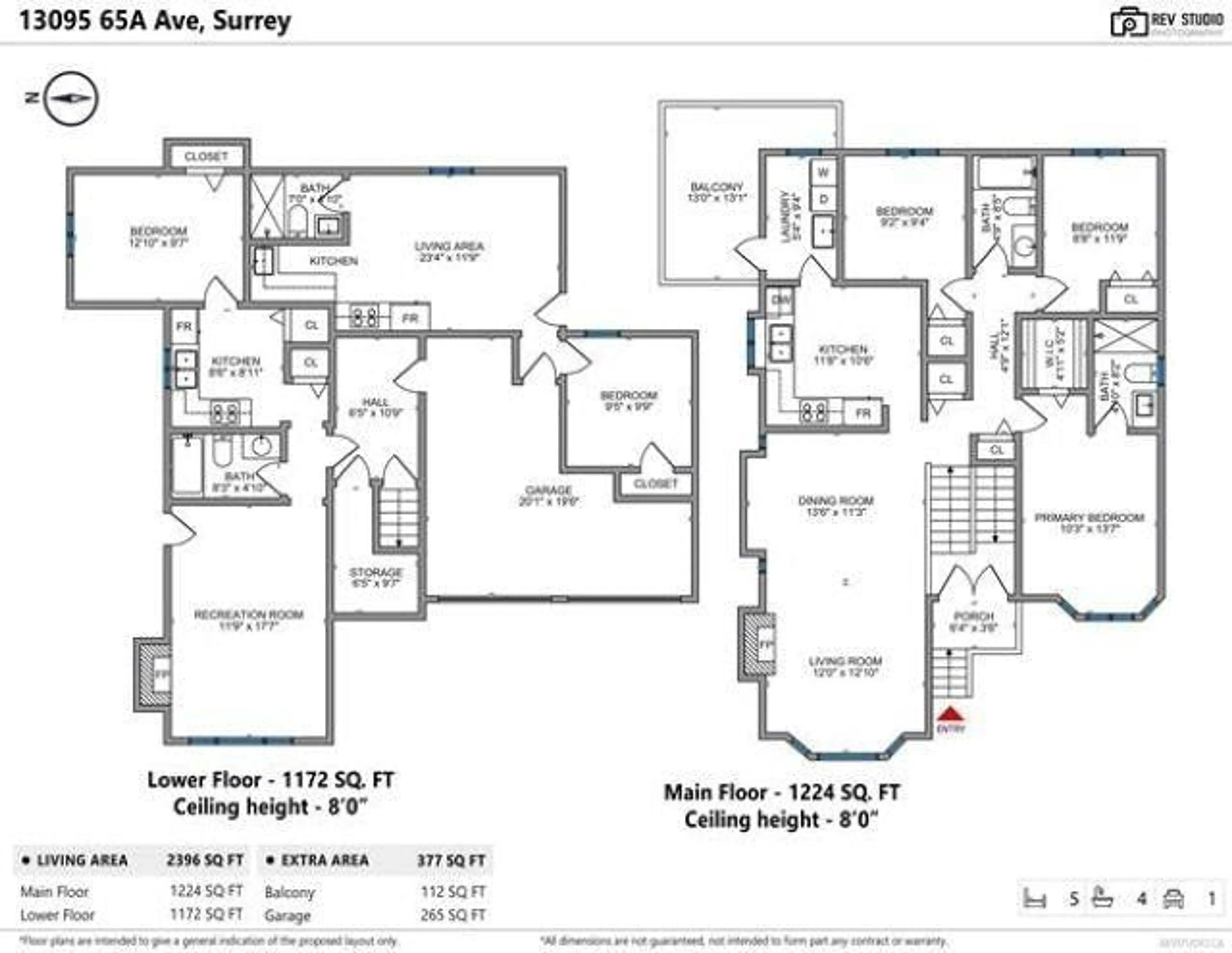 Floor plan for 13095 65A, Surrey British Columbia V3W8P7