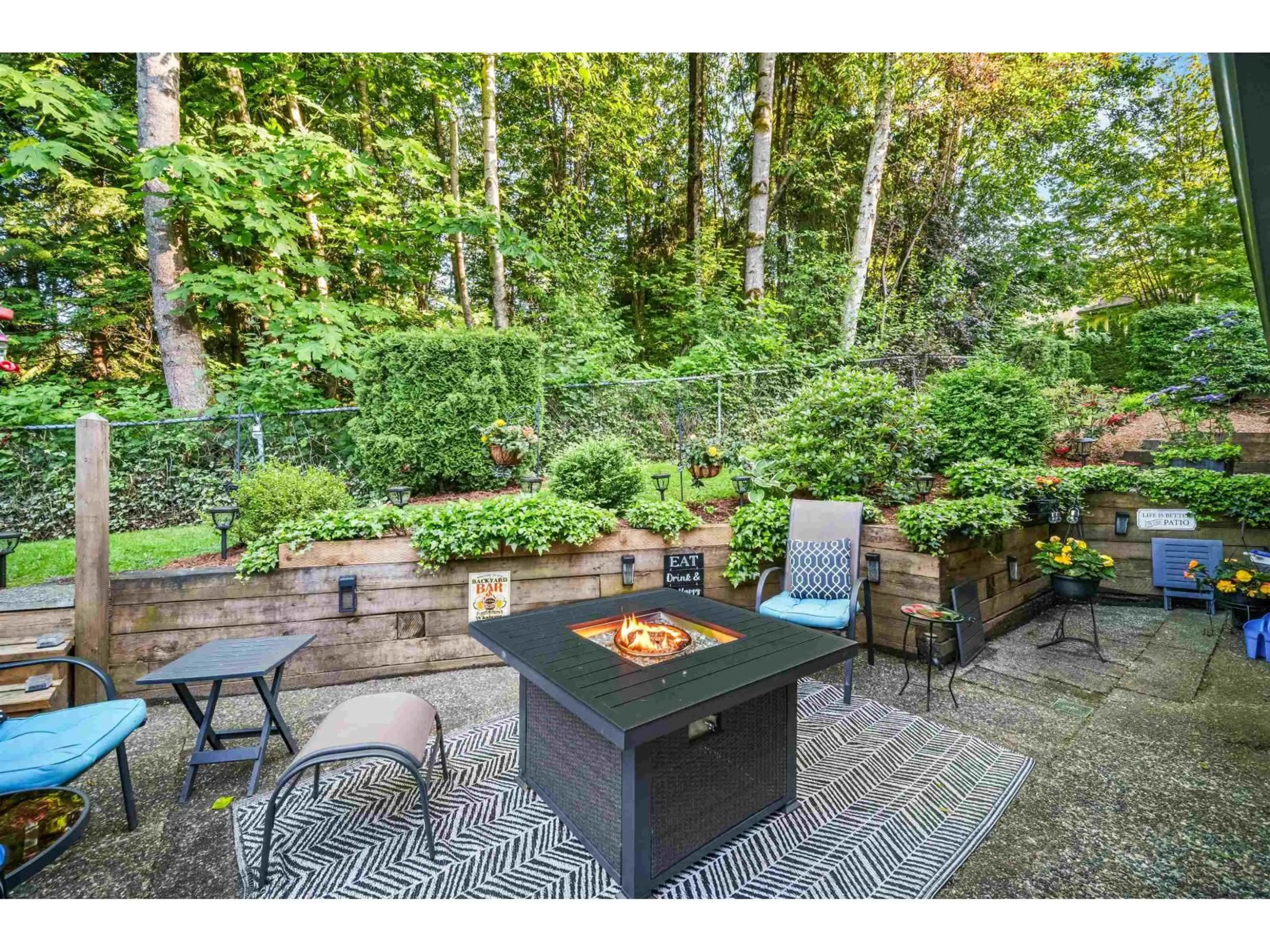 Patio, forest/trees view for 16 - 10505 171, Surrey British Columbia V4N4Y3