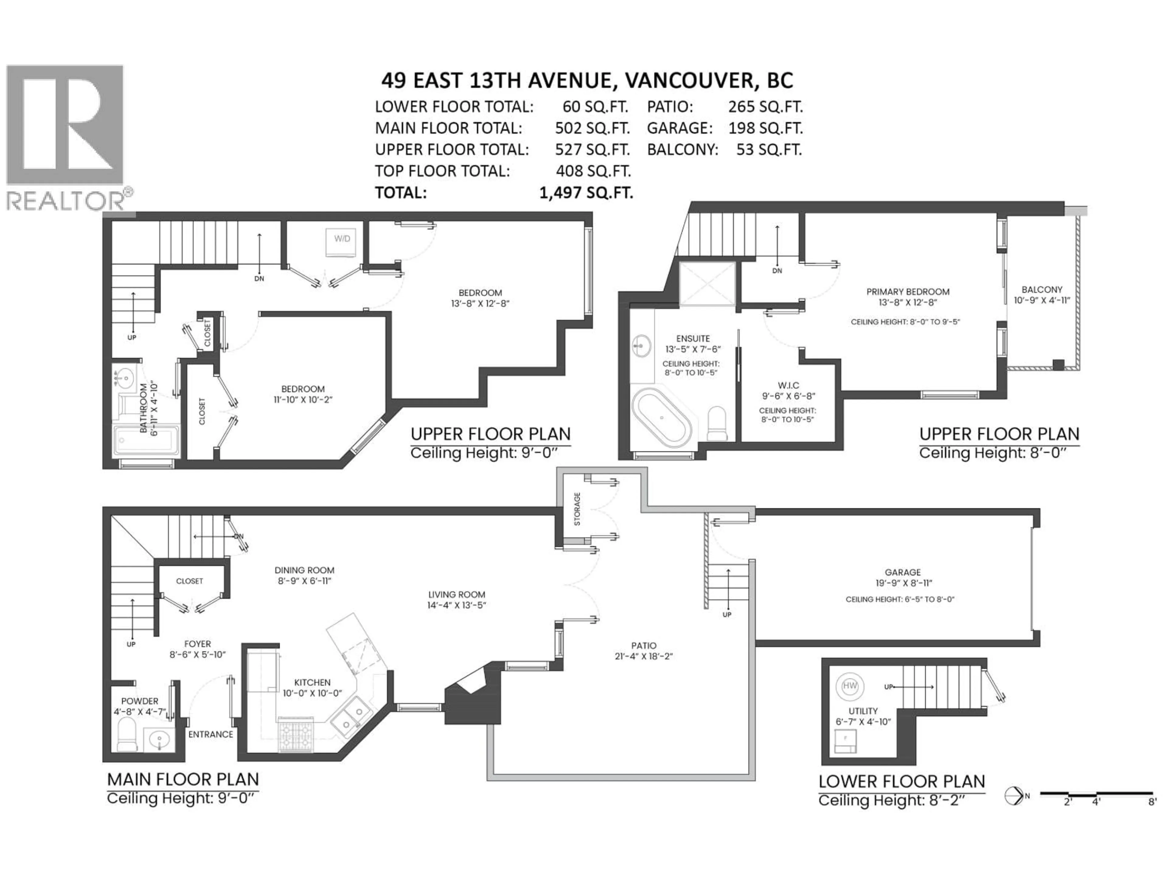 Floor plan for 49 13TH AVENUE, Vancouver British Columbia V5T2K2