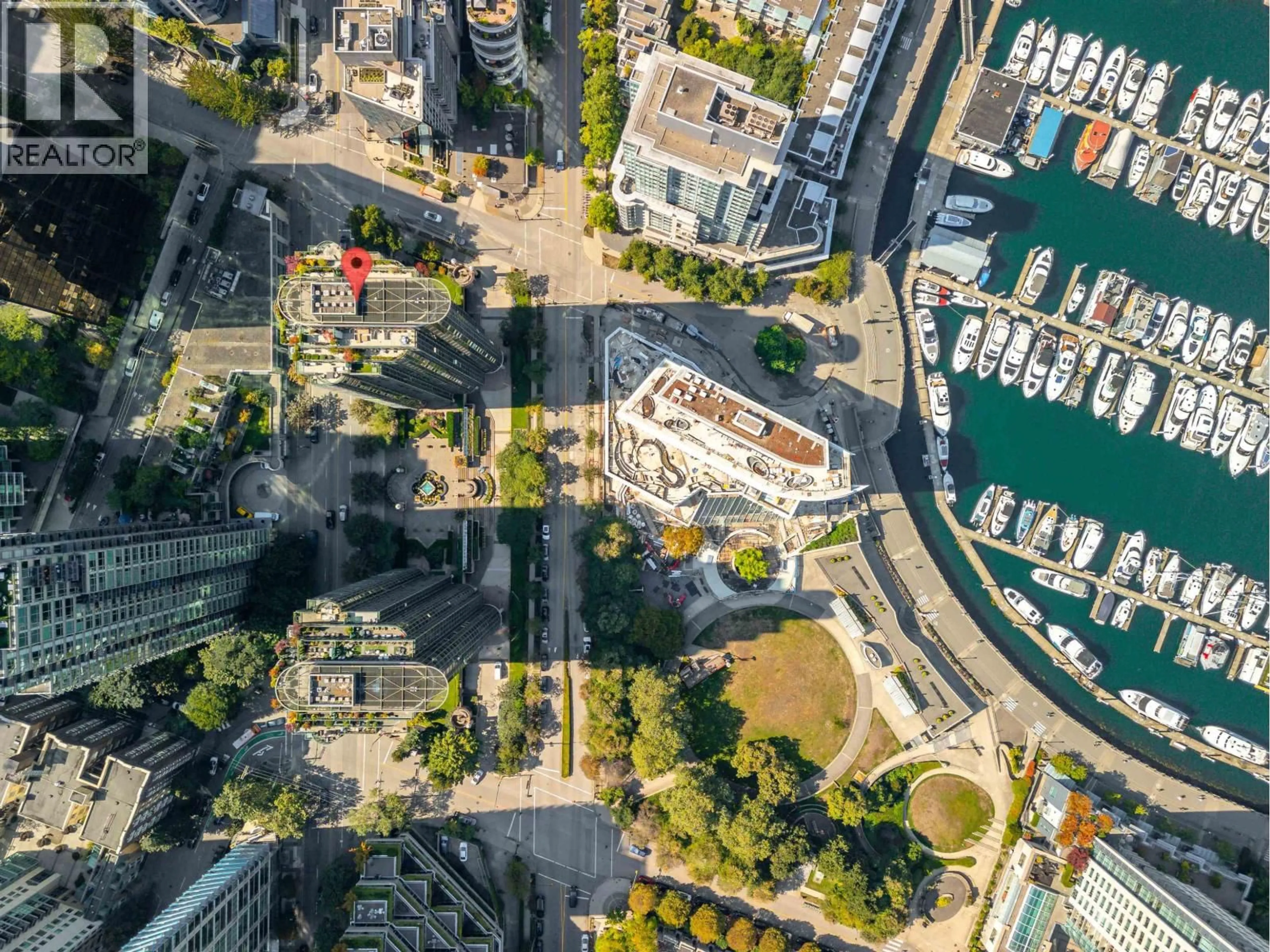 A pic from outside/outdoor area/front of a property/back of a property/a pic from drone, street for 701 - 588 BROUGHTON STREET, Vancouver British Columbia V6G3E3