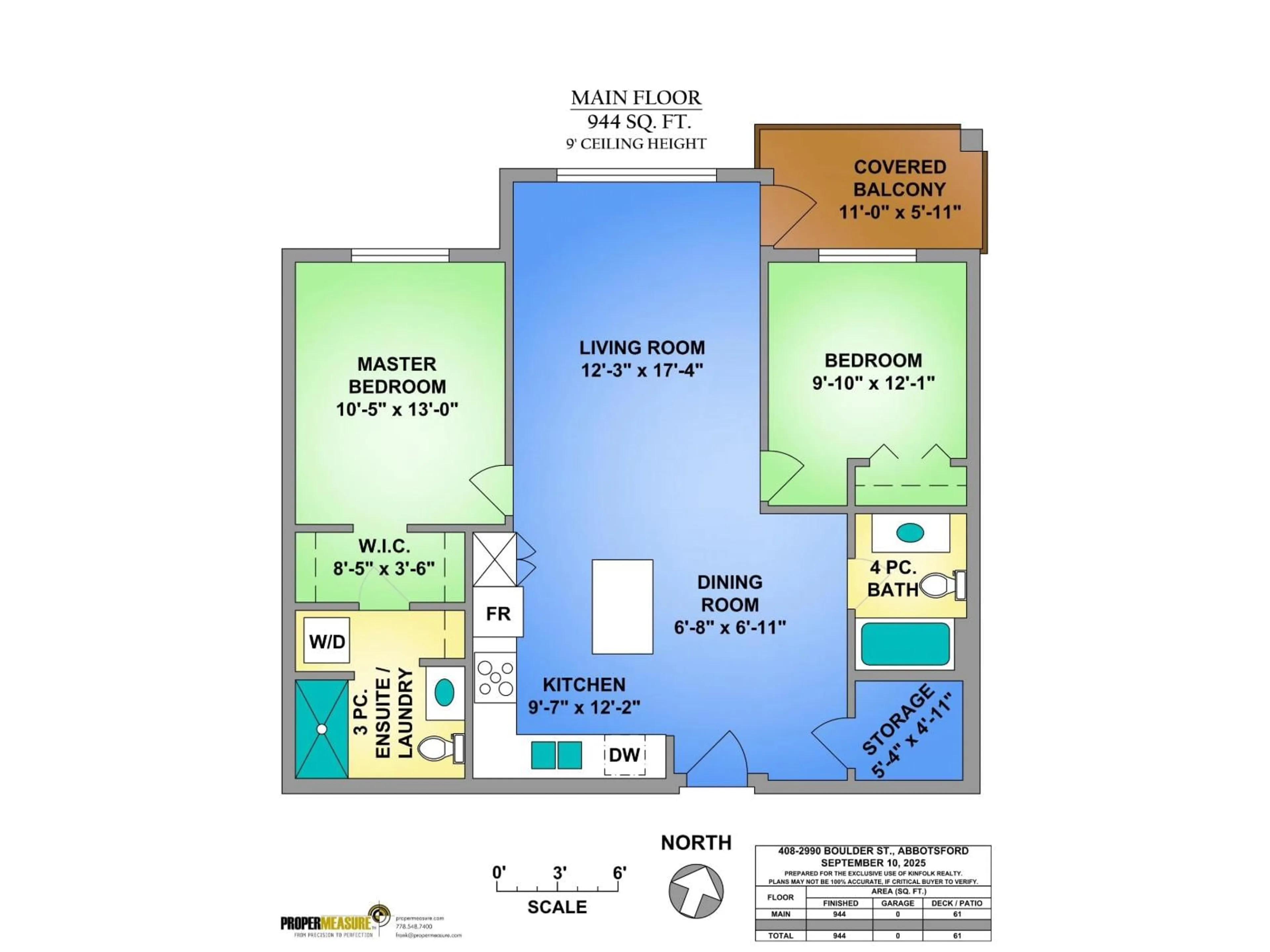 Floor plan for 408 - 2990 BOULDER, Abbotsford British Columbia V2T3P8