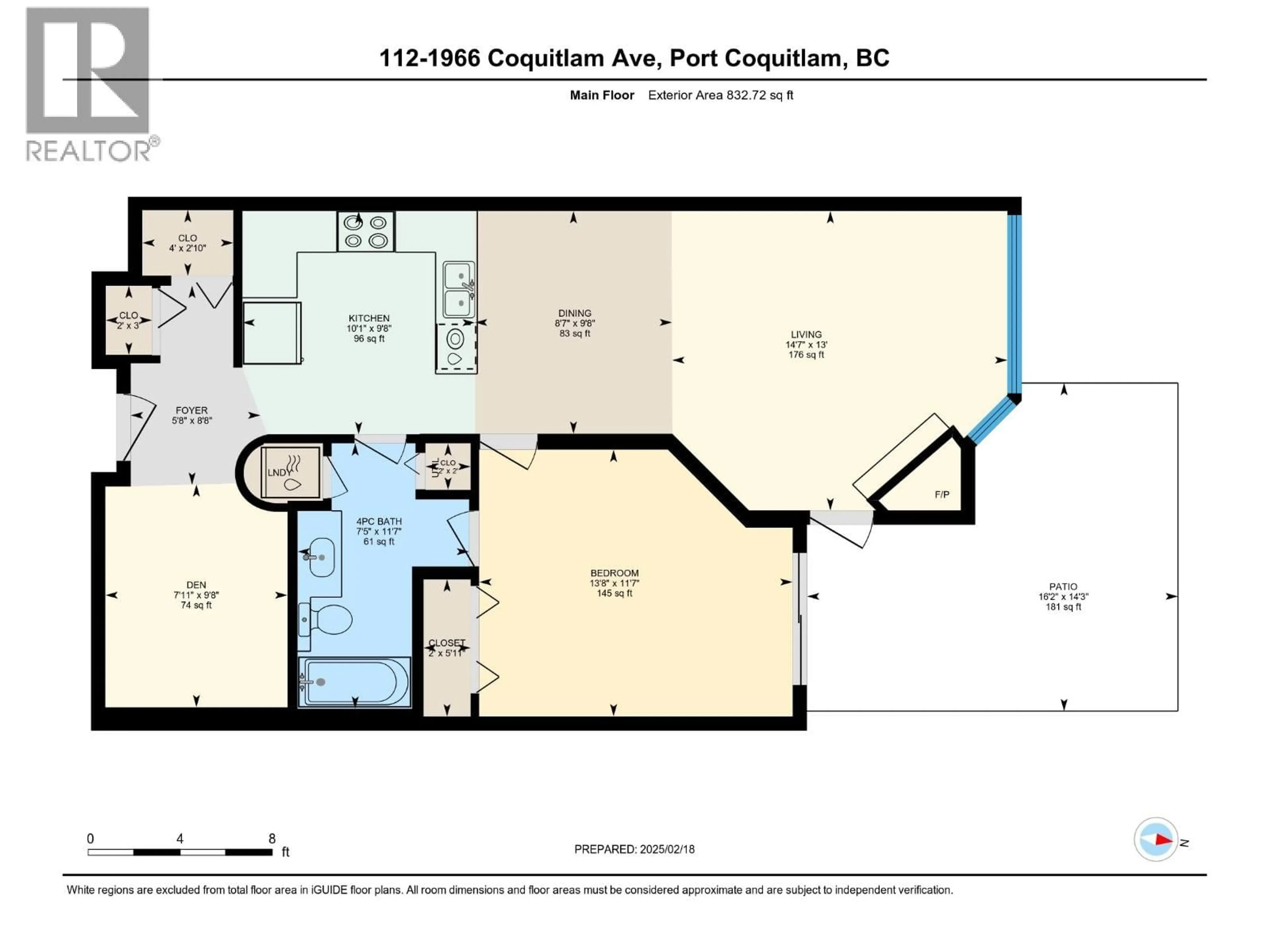 Floor plan for 112 - 1966 COQUITLAM AVENUE, Port Coquitlam British Columbia V3B7P8