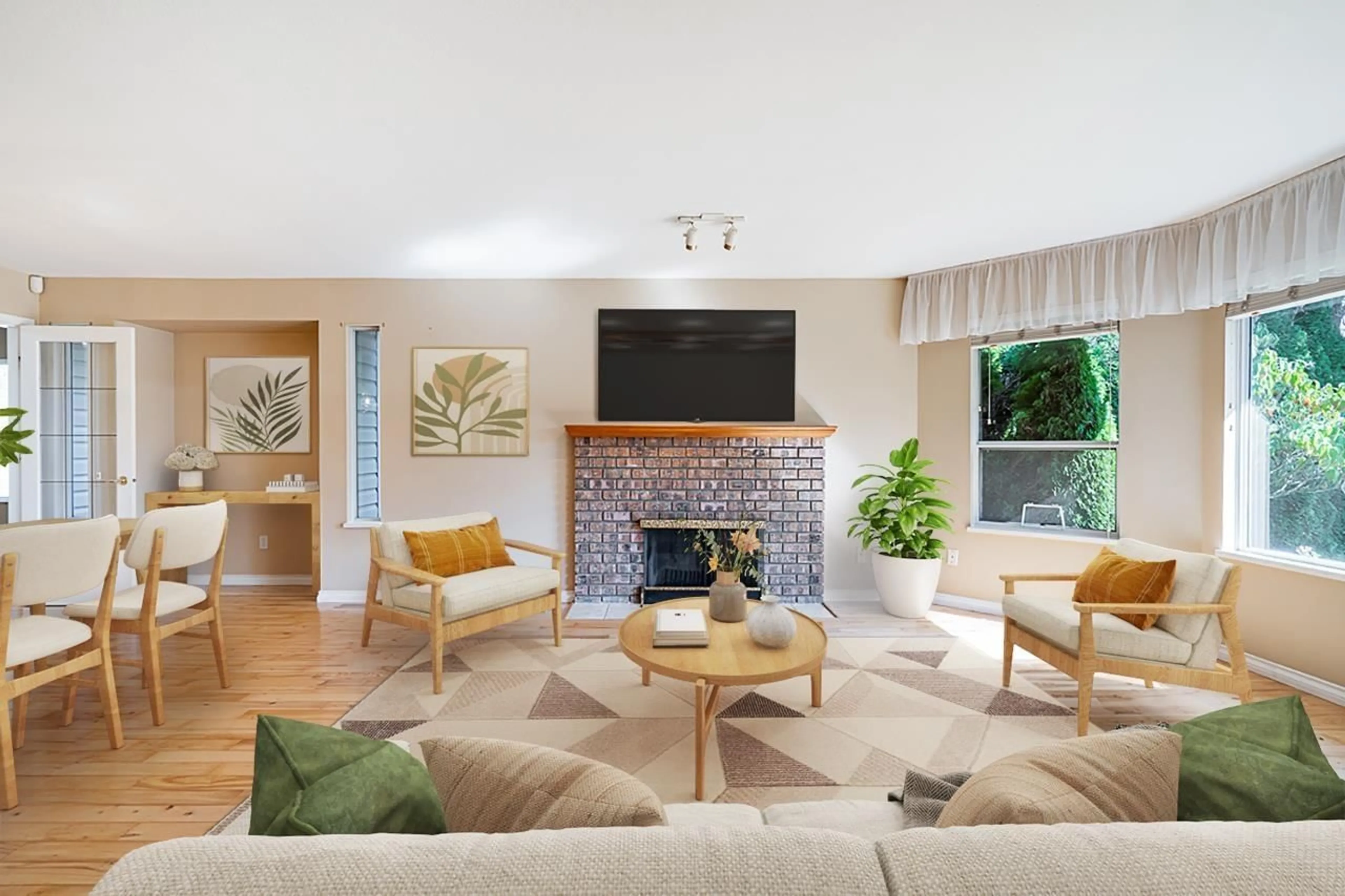 Living room with furniture, unknown for 18671 60A, Surrey British Columbia V3S7P4