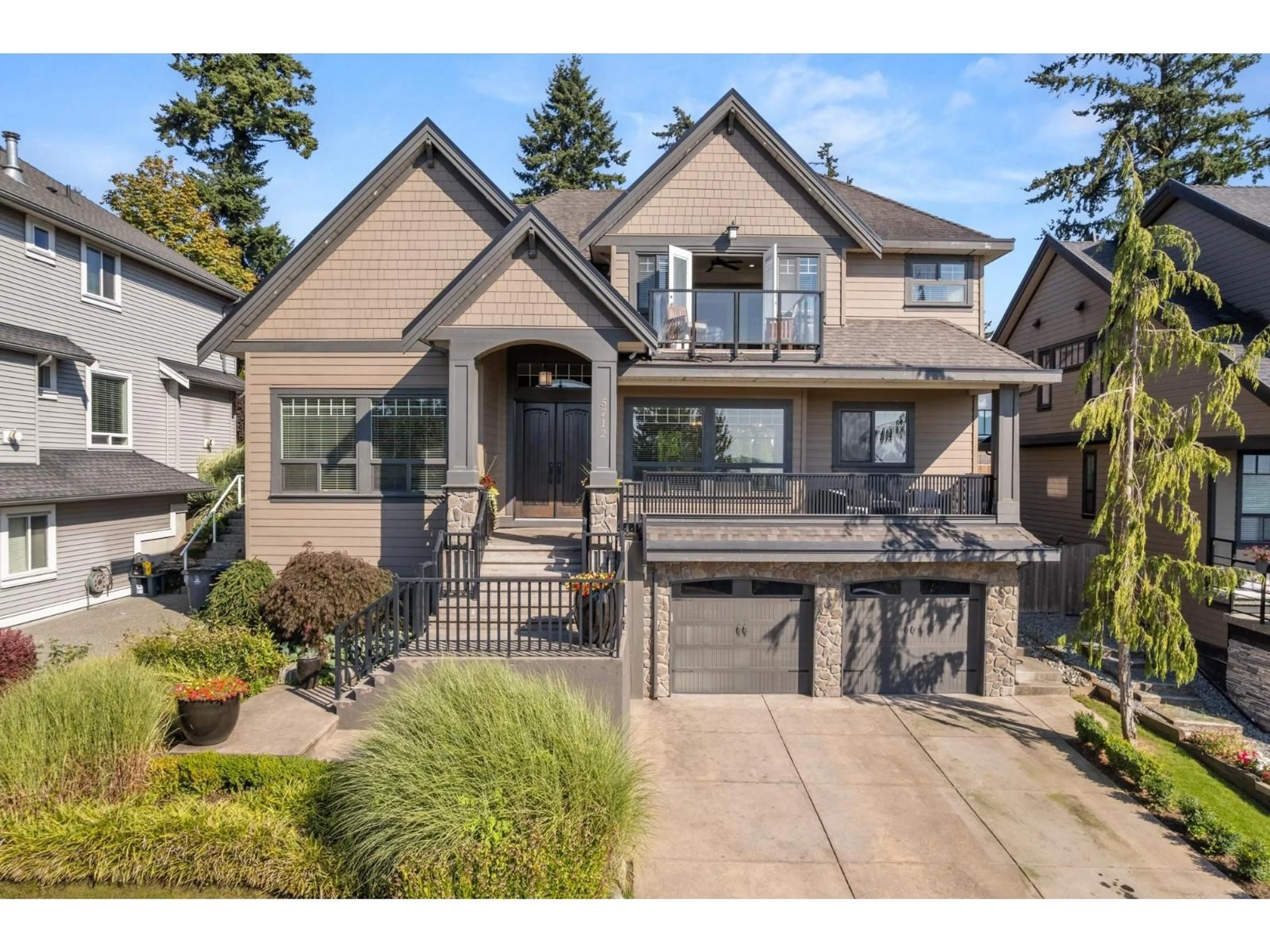Home with brick exterior material, street for 5712 181A, Surrey British Columbia V3S3H9