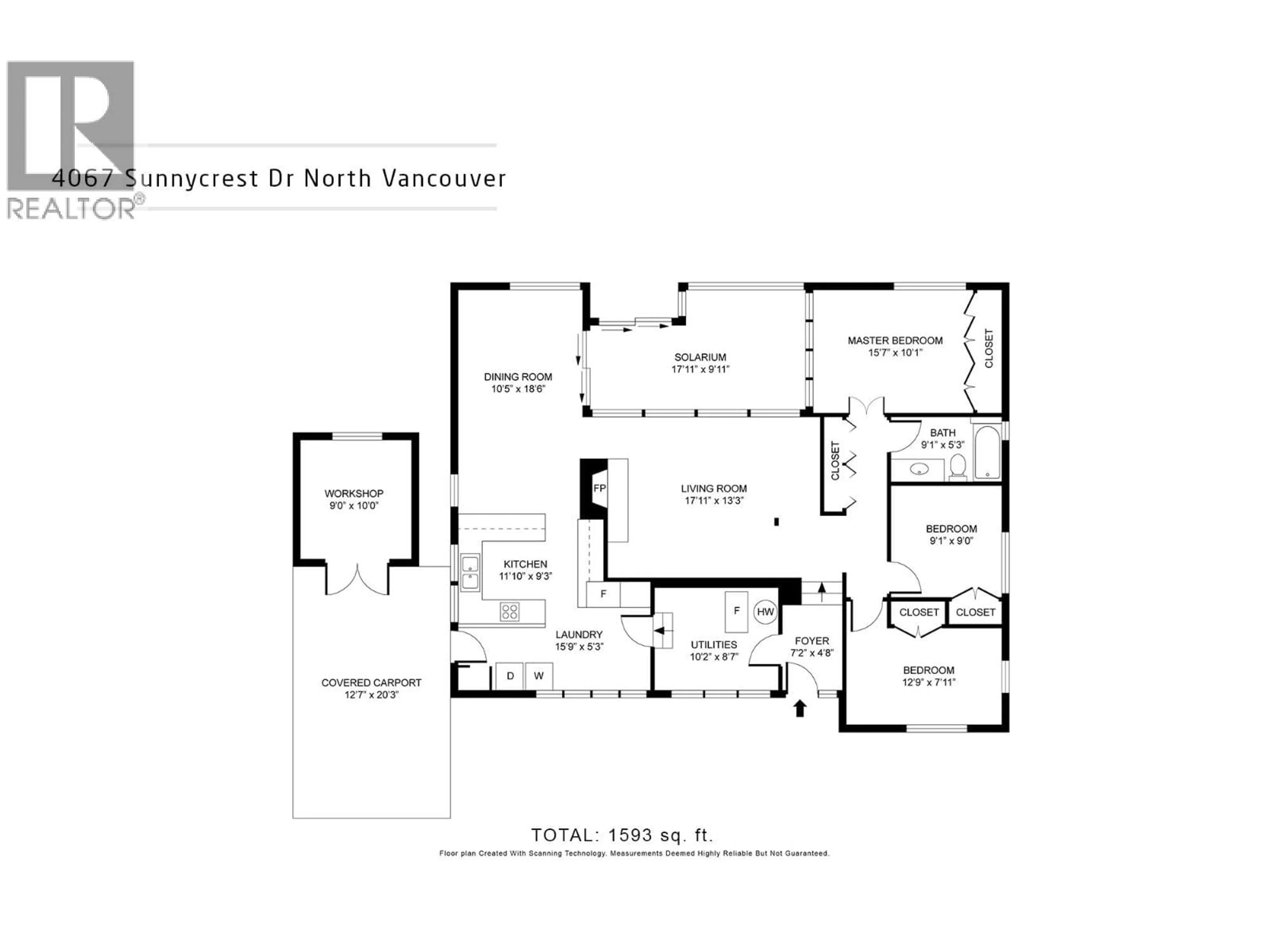 Floor plan for 4067 SUNNYCREST DRIVE, North Vancouver British Columbia V7R3E3