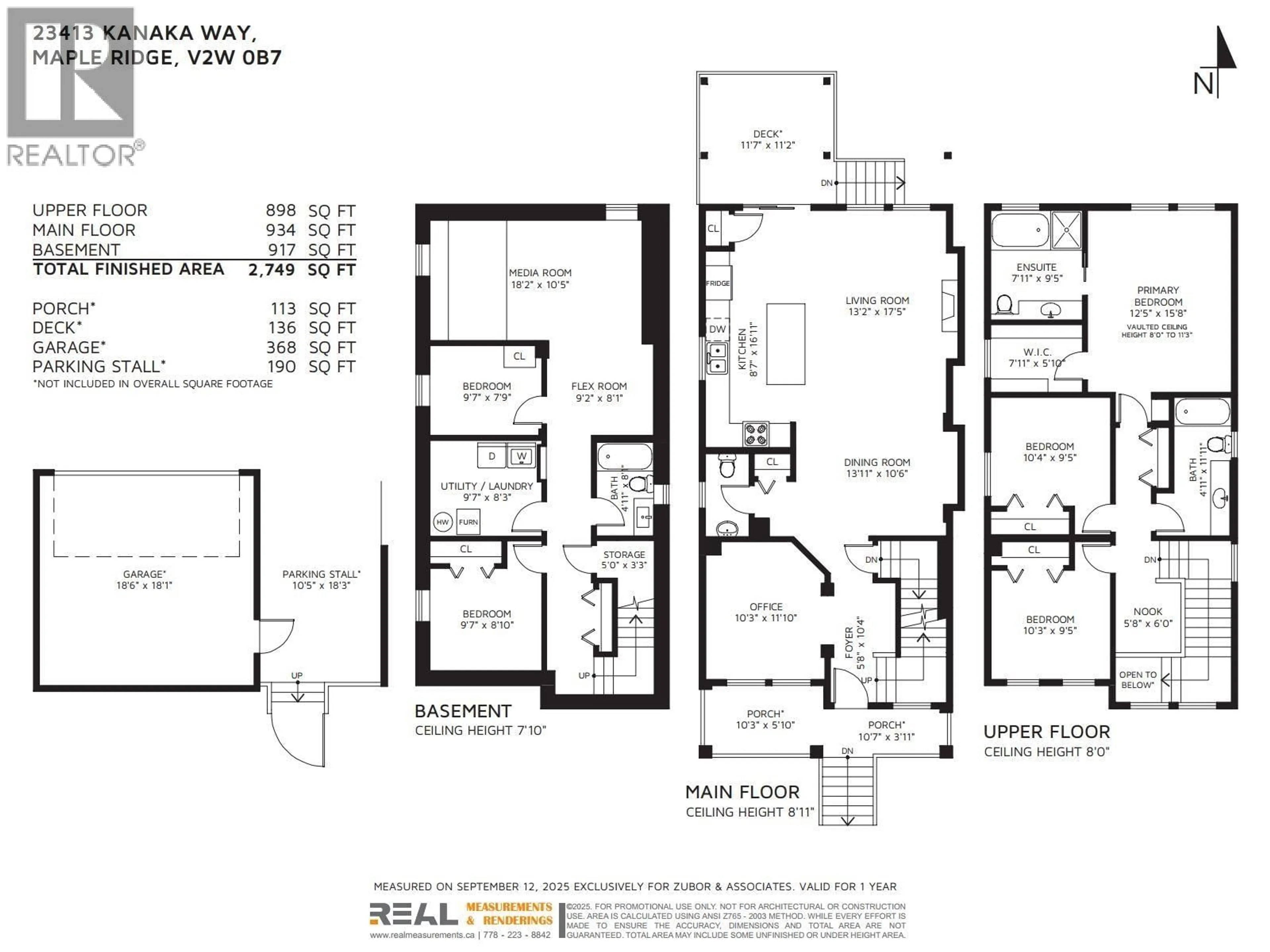 Floor plan for 23413 KANAKA WAY, Maple Ridge British Columbia V2W0B7