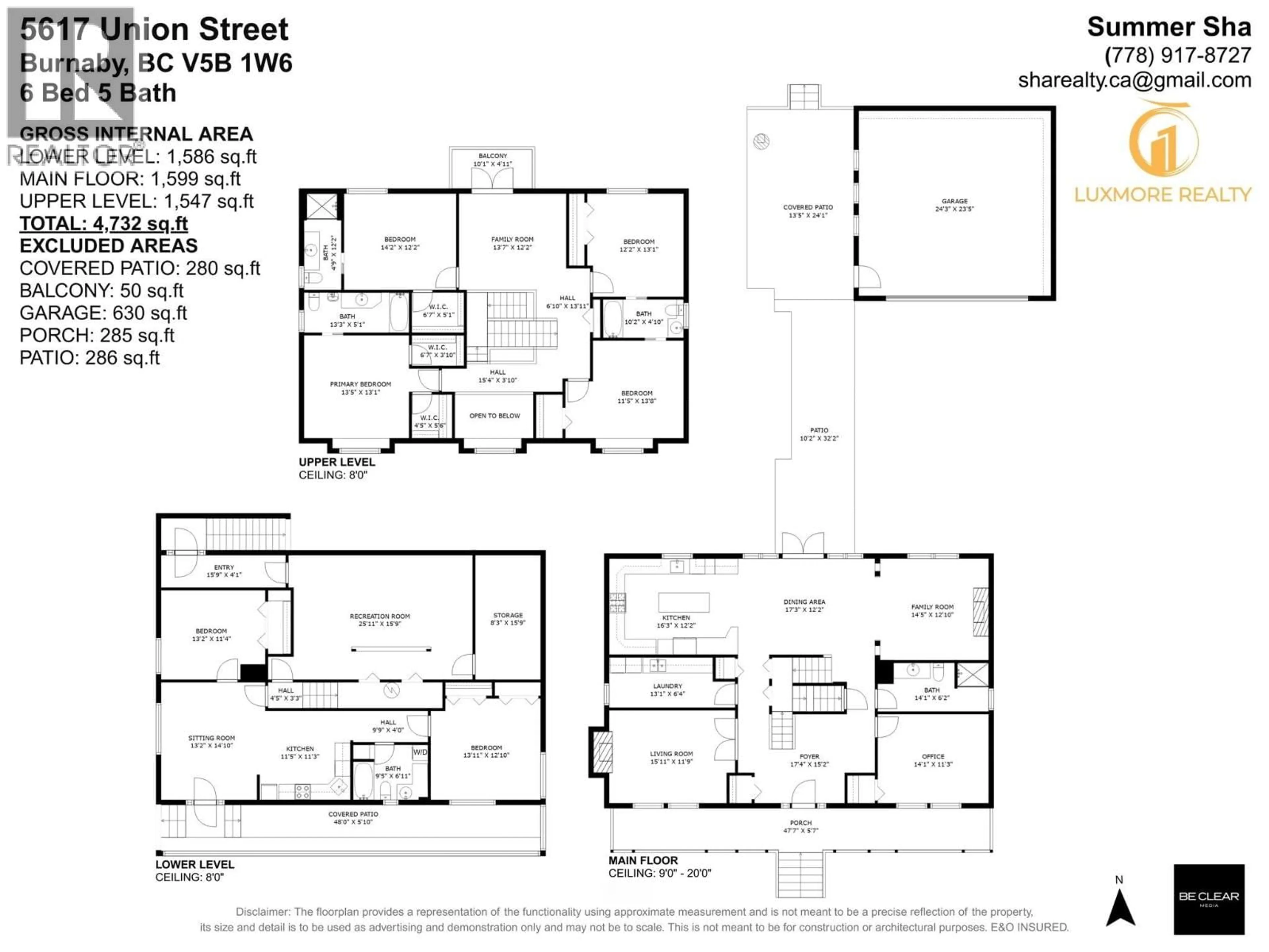 Floor plan for 5617 UNION STREET, Burnaby British Columbia V5B1W6