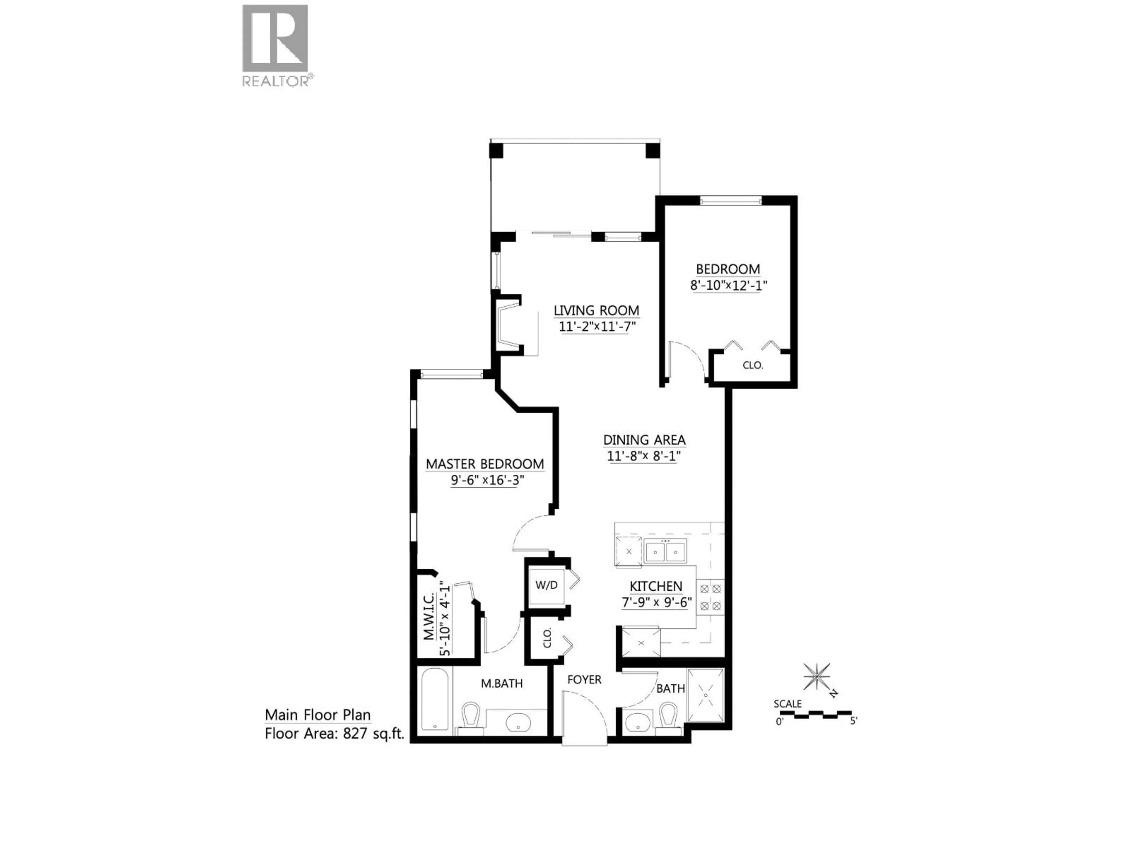 Floor plan for 206 - 4768 BRENTWOOD DRIVE, Burnaby British Columbia V5C0C7