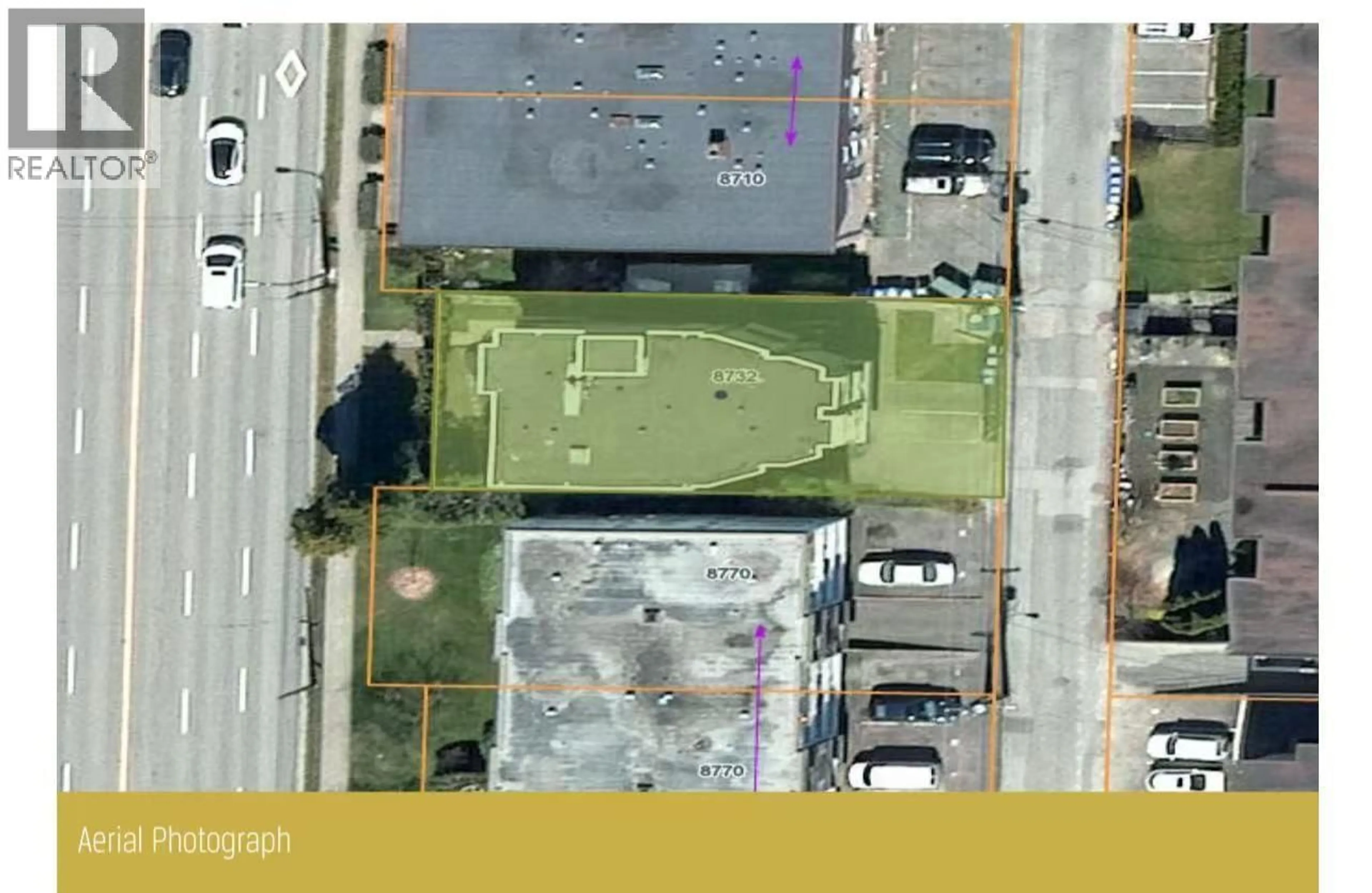 A pic from outside/outdoor area/front of a property/back of a property/a pic from drone, street for 8732 GRANVILLE STREET, Vancouver British Columbia V6P5A5