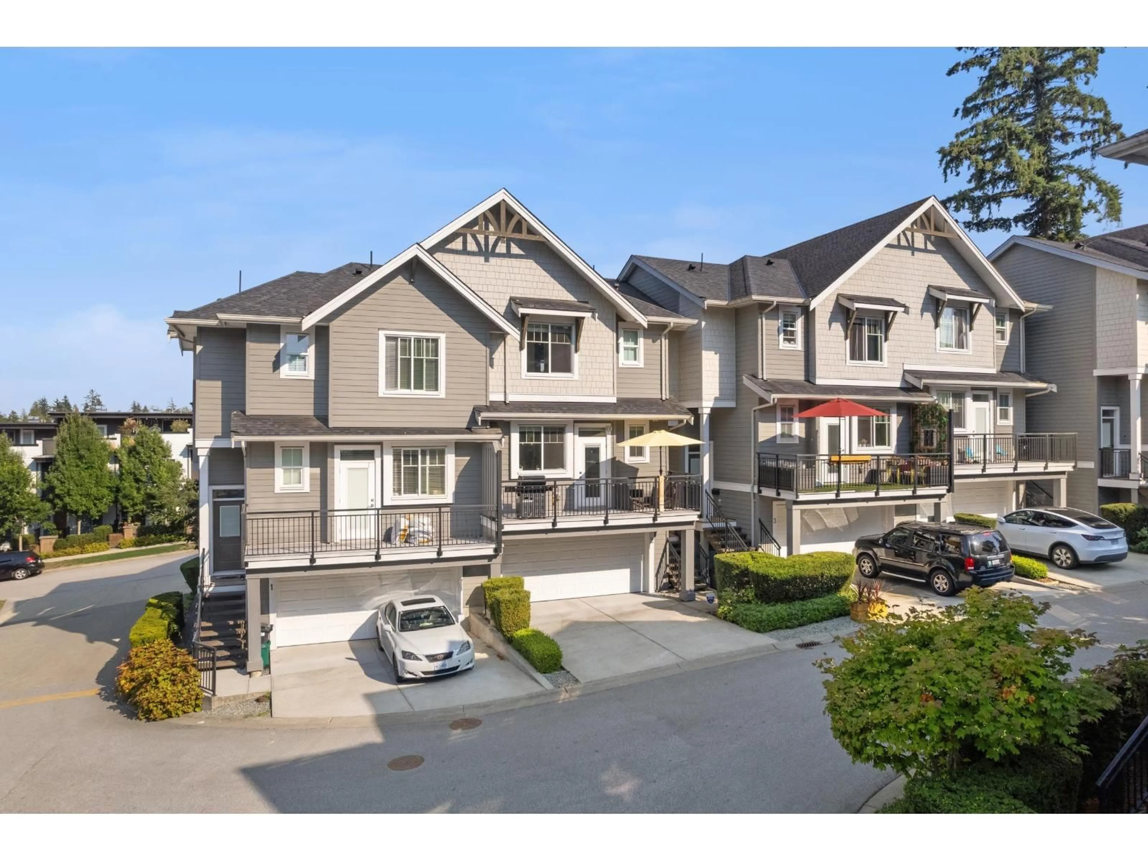 A pic from outside/outdoor area/front of a property/back of a property/a pic from drone, street for 2 - 2855 158, Surrey British Columbia V3Z0P5