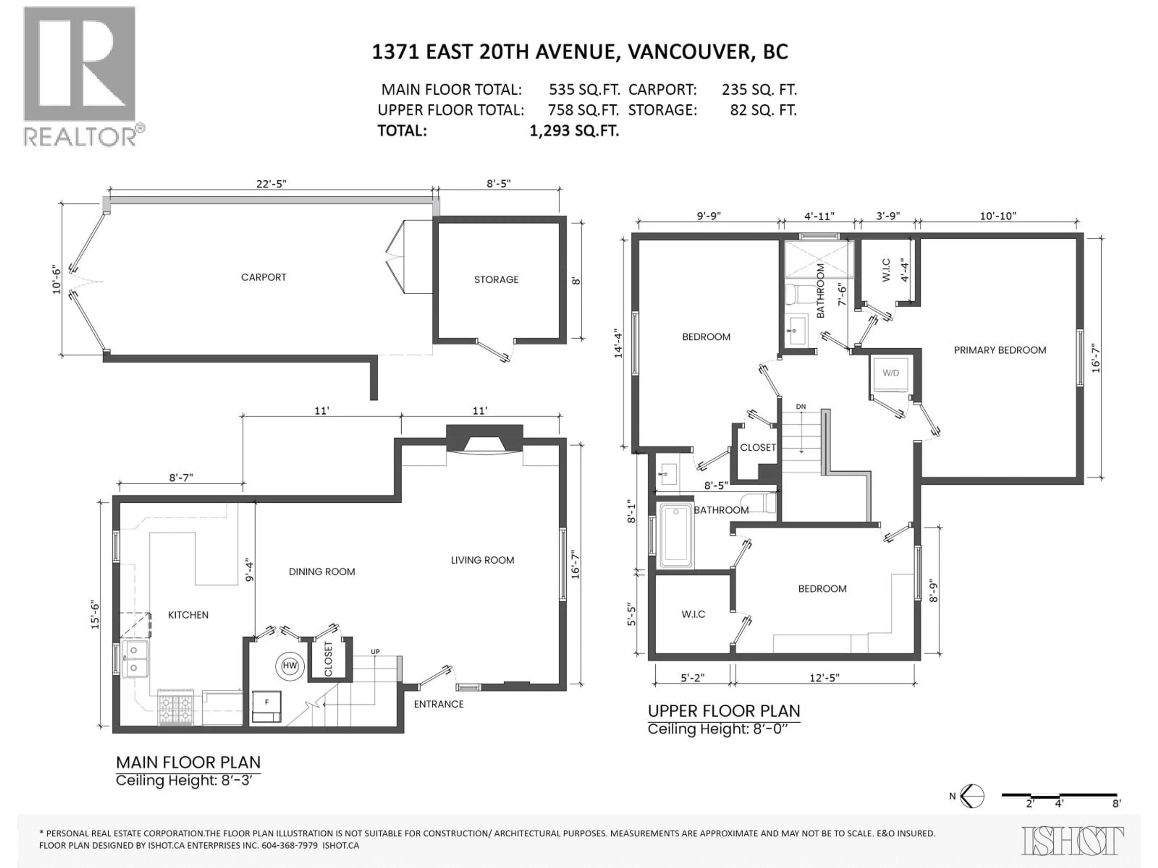 Floor plan for 1371 20TH AVENUE, Vancouver British Columbia V5V1P4