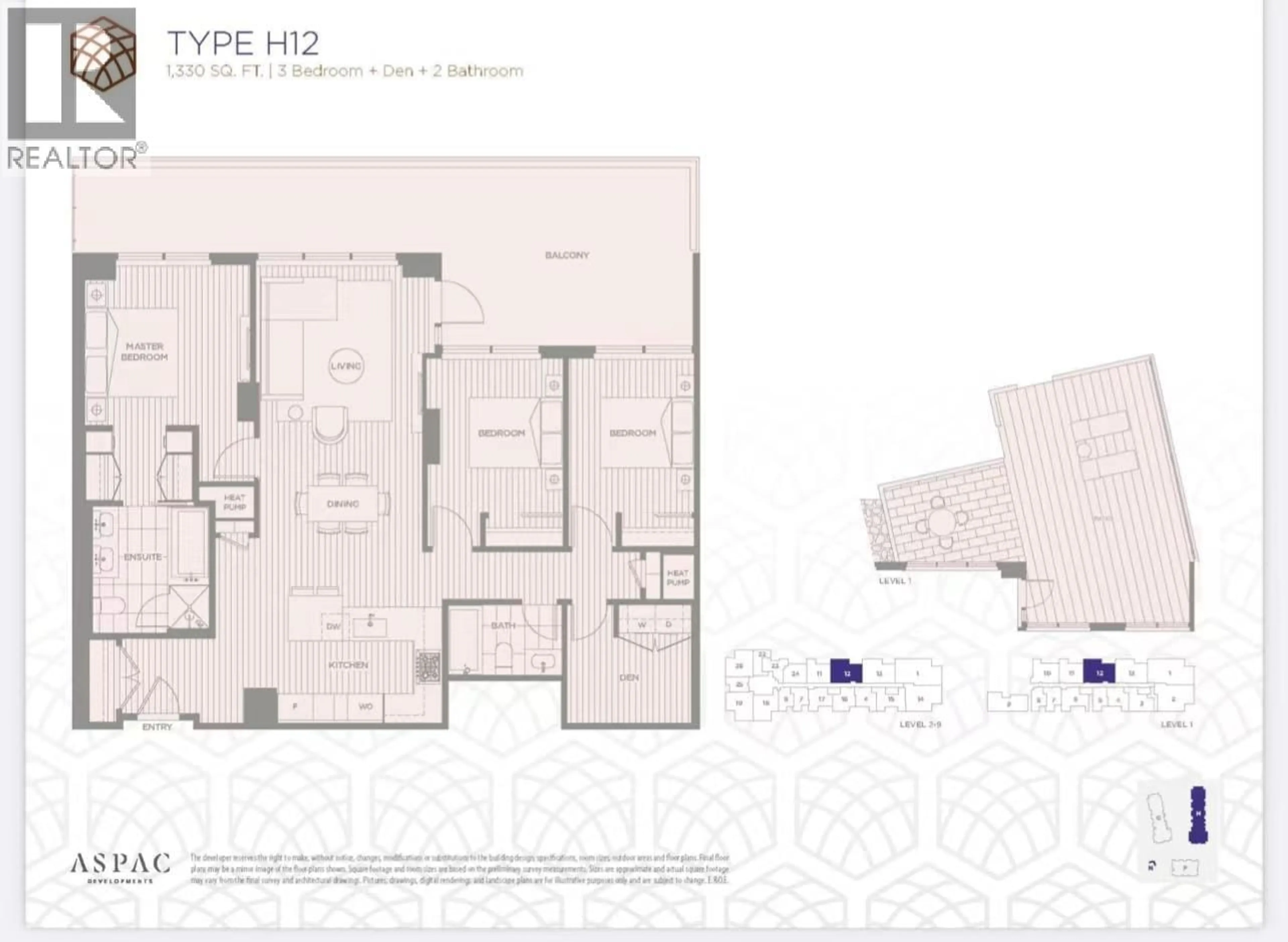 Floor plan for 417 - 6833 PEARSON WAY, Richmond British Columbia V7C0E8