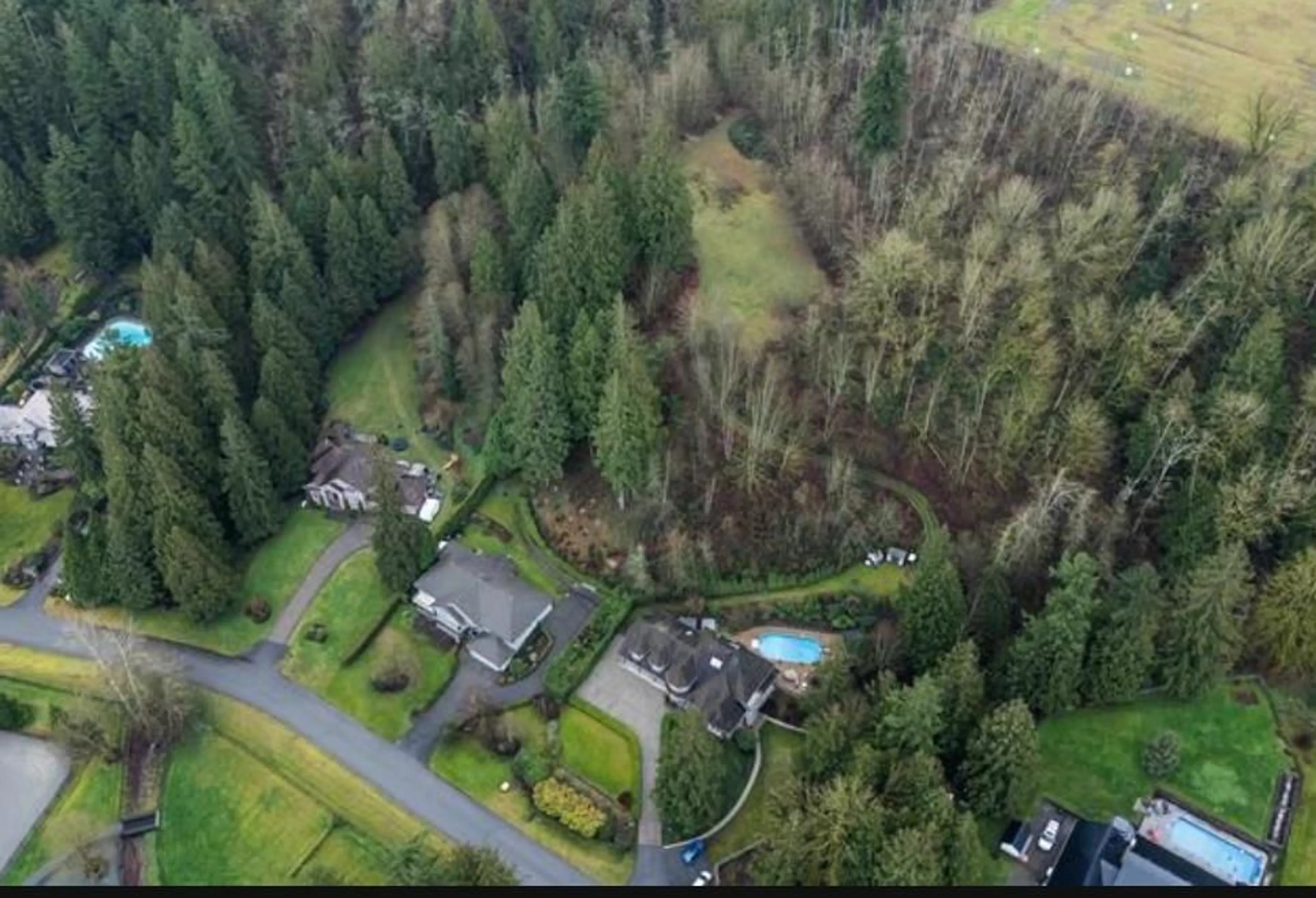 A pic from outside/outdoor area/front of a property/back of a property/a pic from drone, forest/trees view for 25754 82, Langley British Columbia V1M2M8