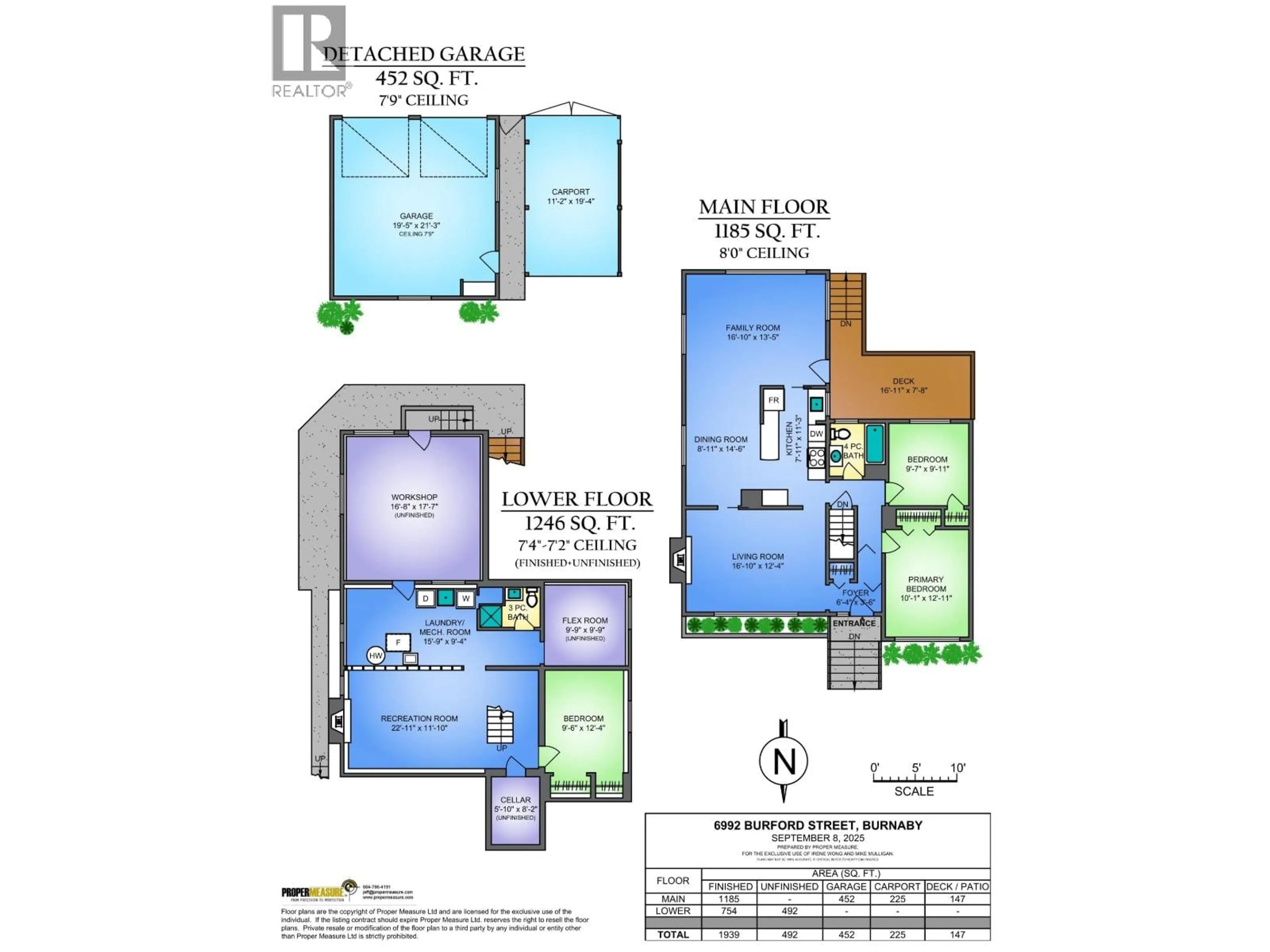 Floor plan for 6992 BURFORD STREET, Burnaby British Columbia V5E1S2