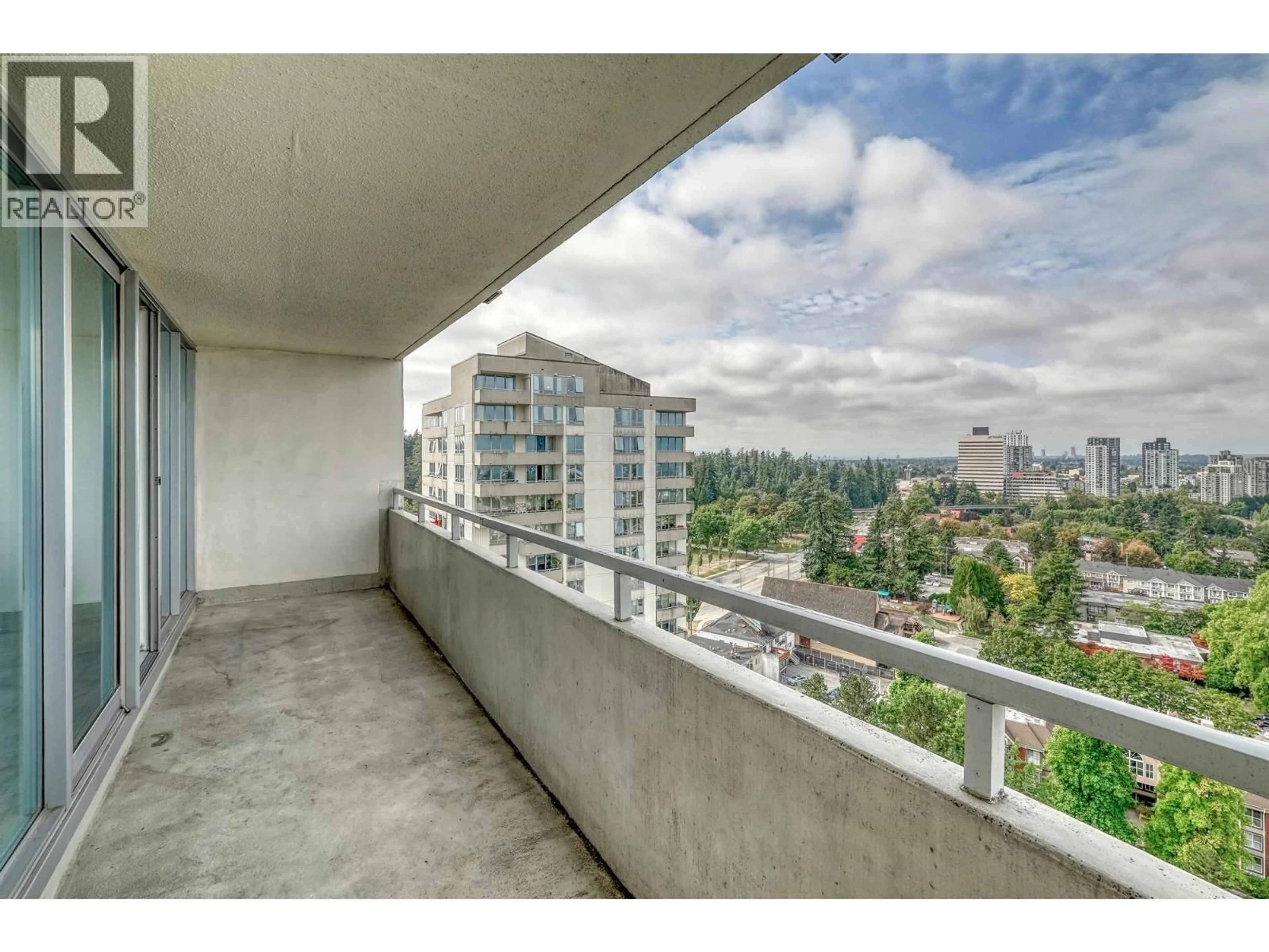 Balcony in the apartment, city buildings view from balcony for 2003 - 4160 SARDIS STREET, Burnaby British Columbia V5H1K2