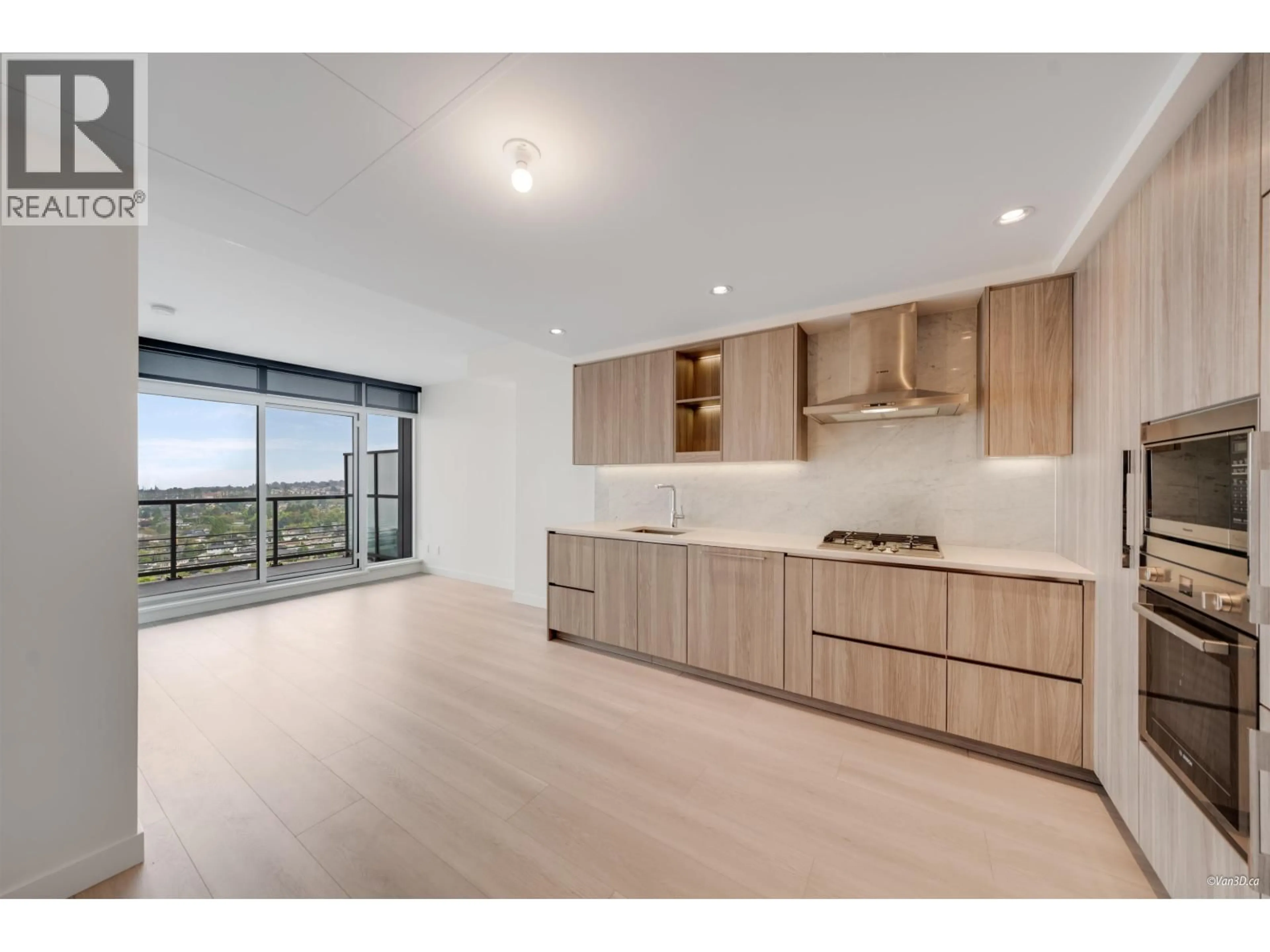 Open concept kitchen, wood/laminate floor for 3006 - 4730 LOUGHEED HIGHWAY, Burnaby British Columbia V5C0M9