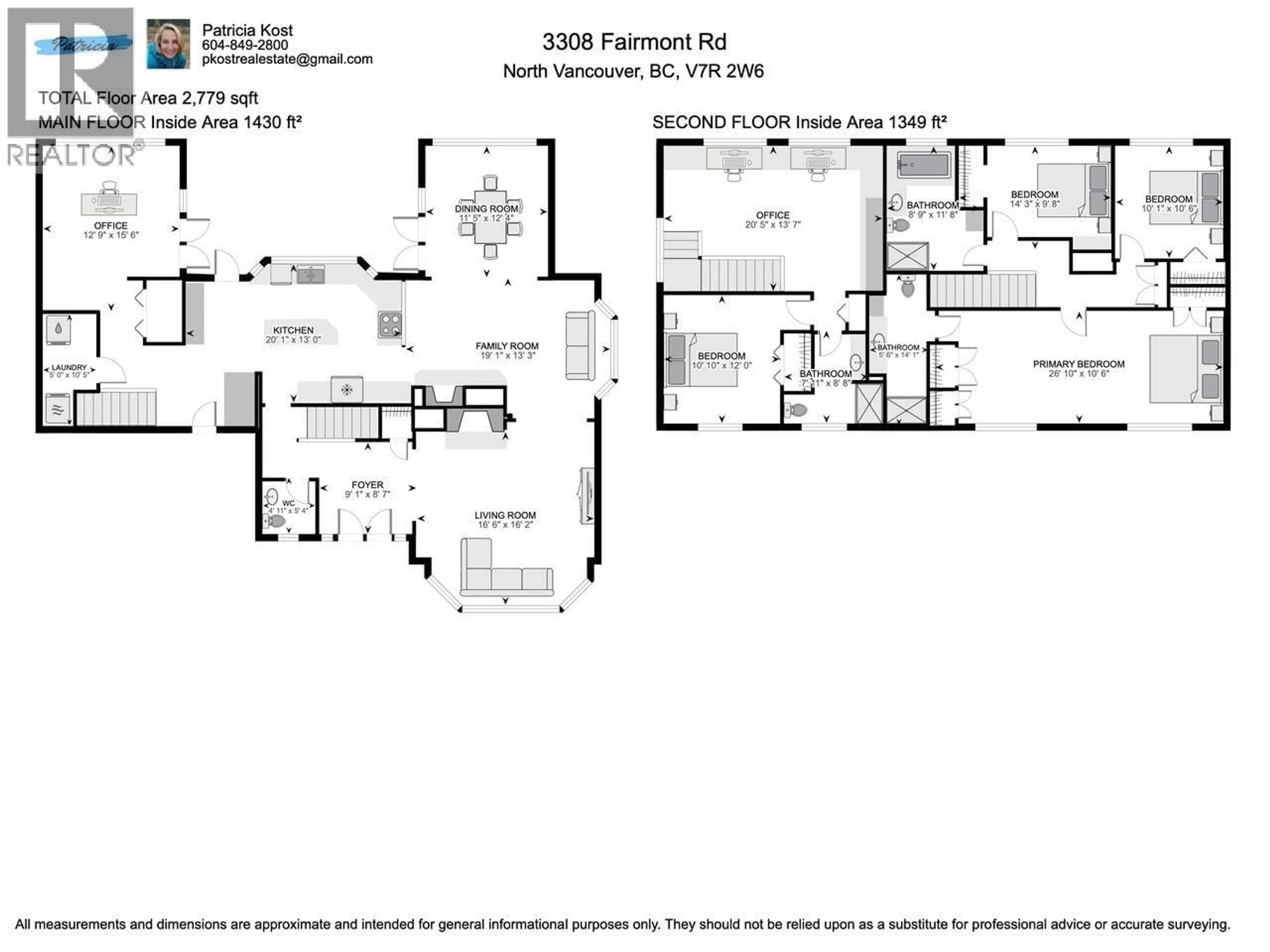 Floor plan for 3308 FAIRMONT ROAD, North Vancouver British Columbia V7R2W6