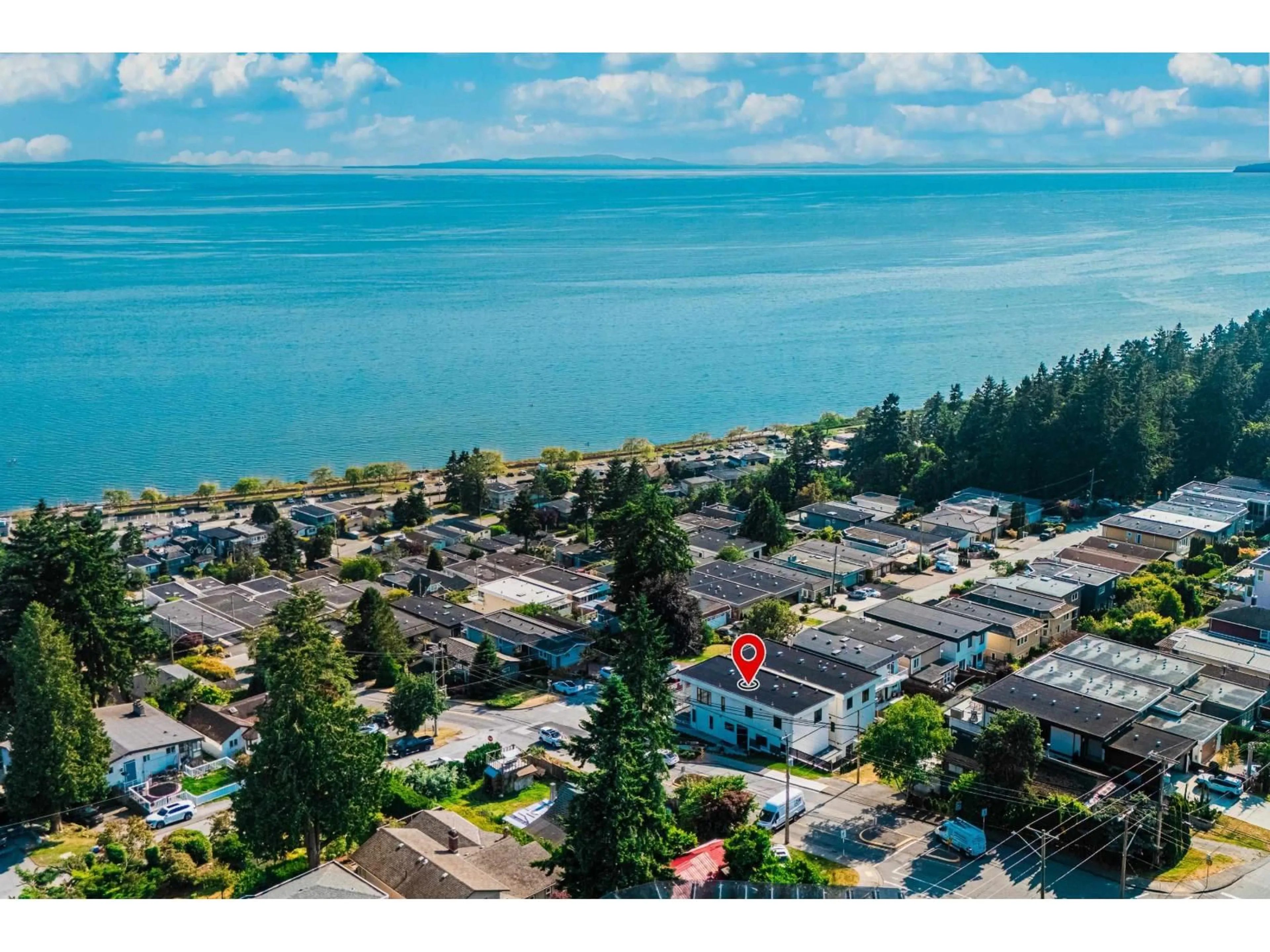 A pic from outside/outdoor area/front of a property/back of a property/a pic from drone, water/lake/river/ocean view for 14799 OXENHAM, Surrey British Columbia V4B2H8