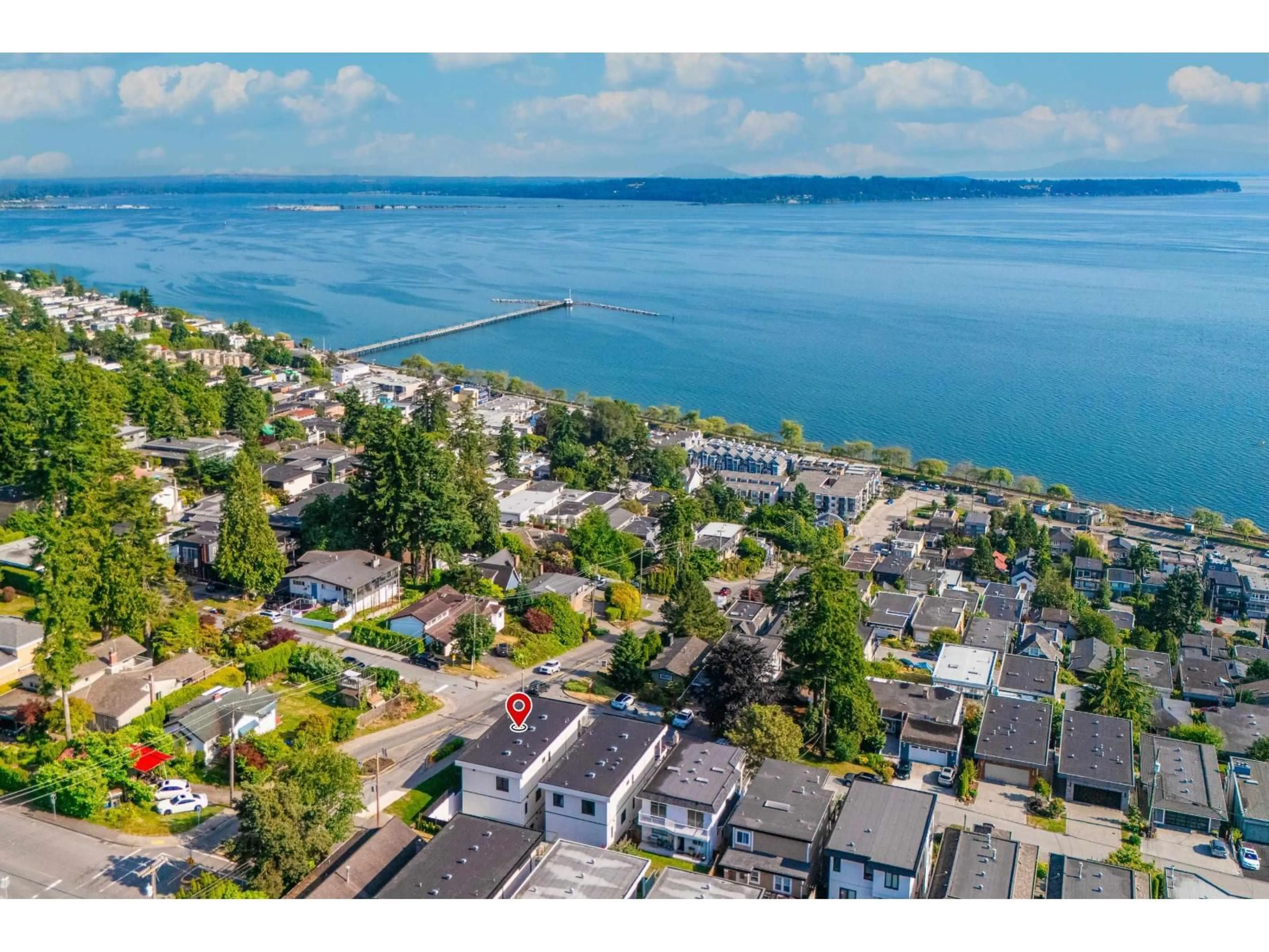 A pic from outside/outdoor area/front of a property/back of a property/a pic from drone, water/lake/river/ocean view for 14799 OXENHAM, Surrey British Columbia V4B2H8