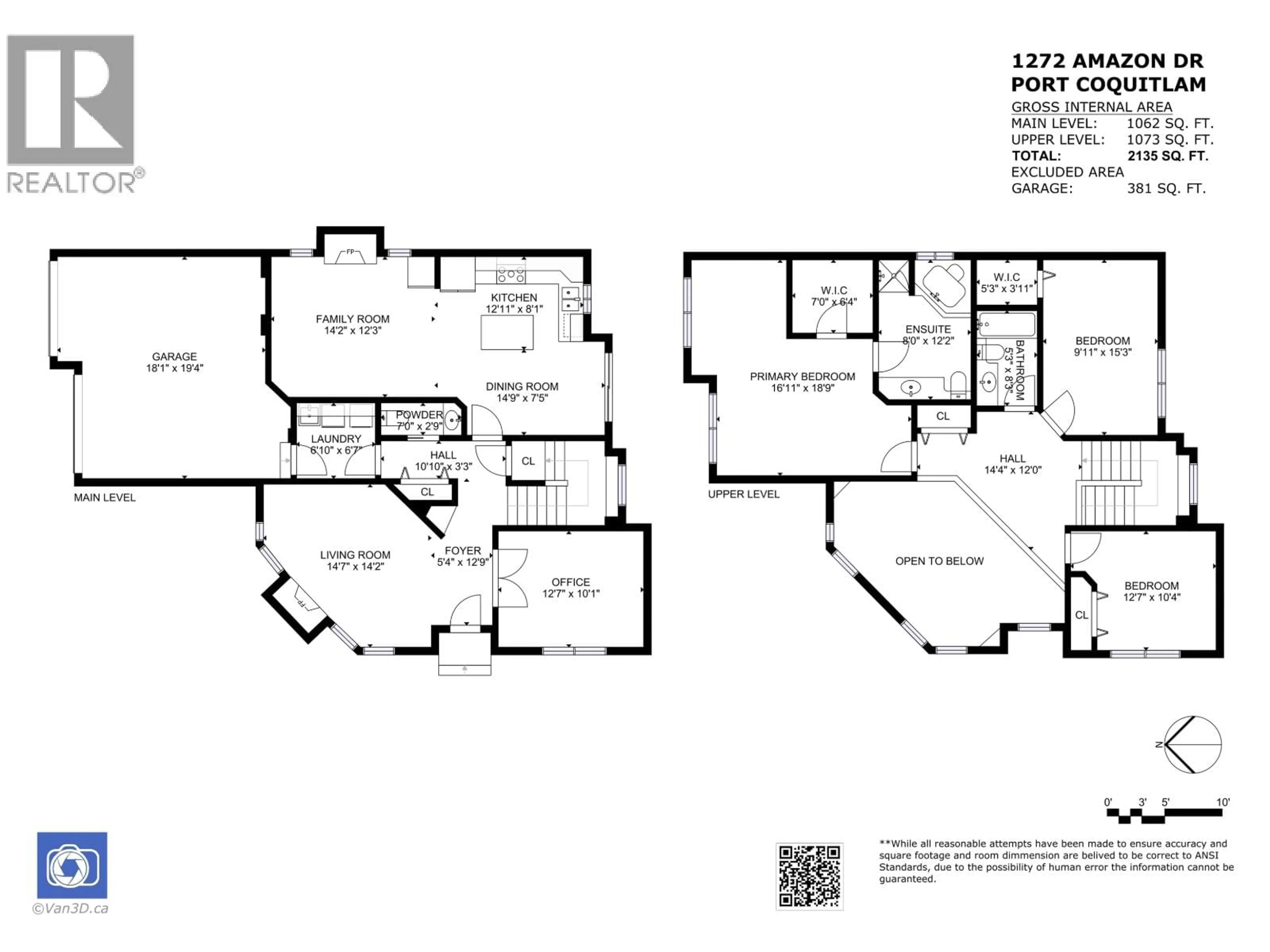 Floor plan for 1272 AMAZON DRIVE, Port Coquitlam British Columbia V3B7Y9