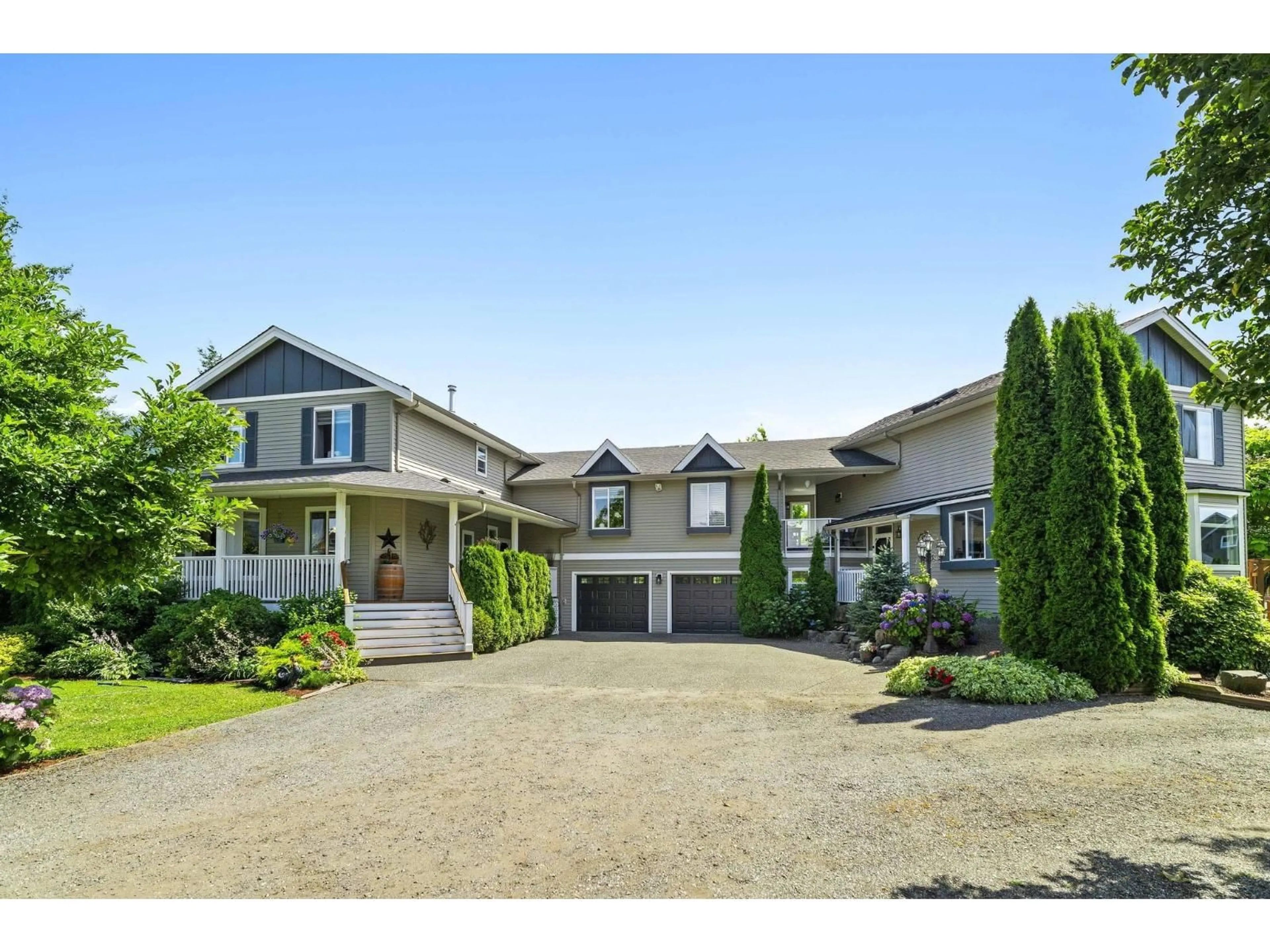 A pic from outside/outdoor area/front of a property/back of a property/a pic from drone, street for 41446 YARROW CENTRAL ROAD, Yarrow British Columbia V2R5G5