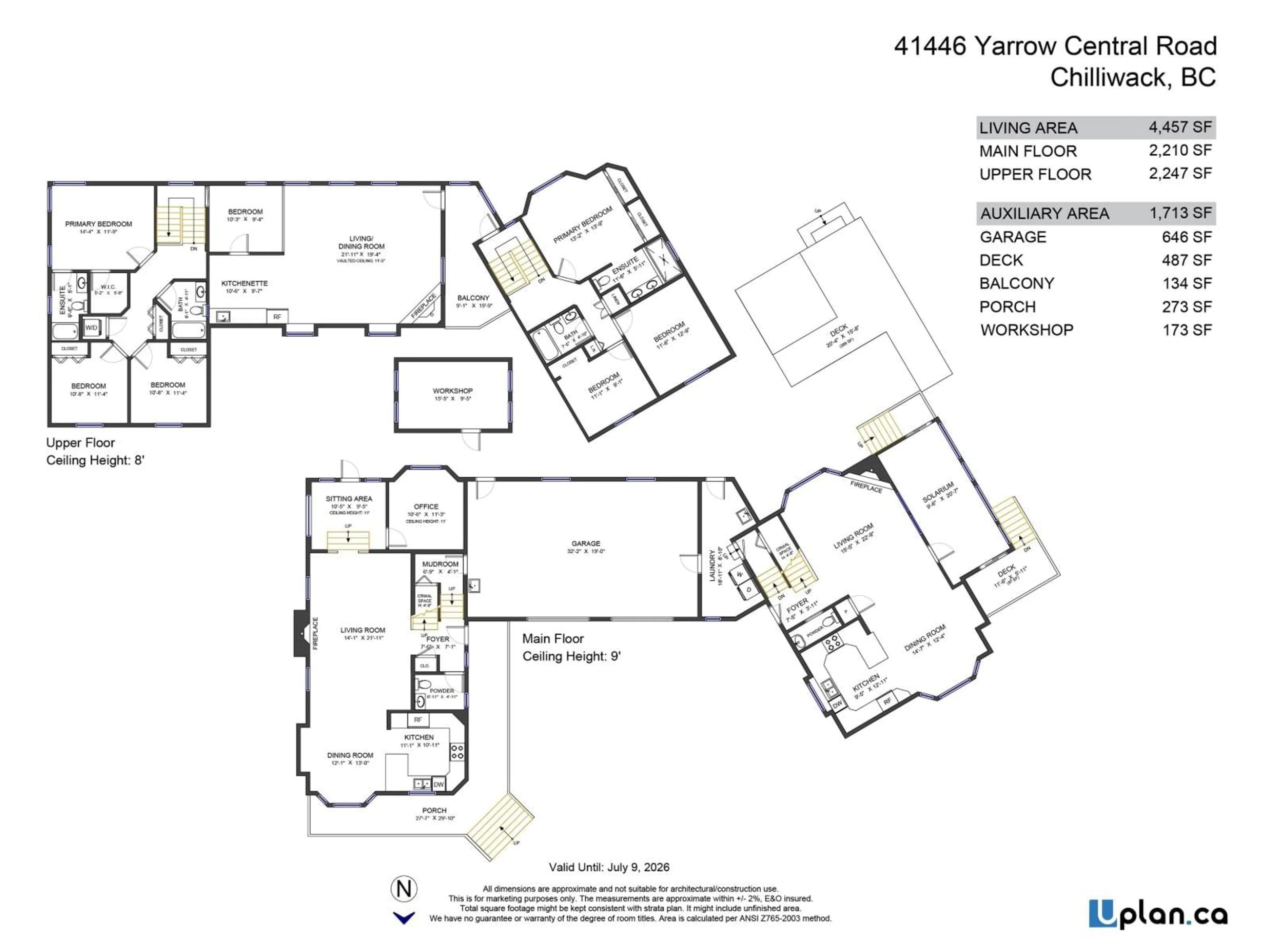 Floor plan for 41446 YARROW CENTRAL ROAD, Yarrow British Columbia V2R5G5