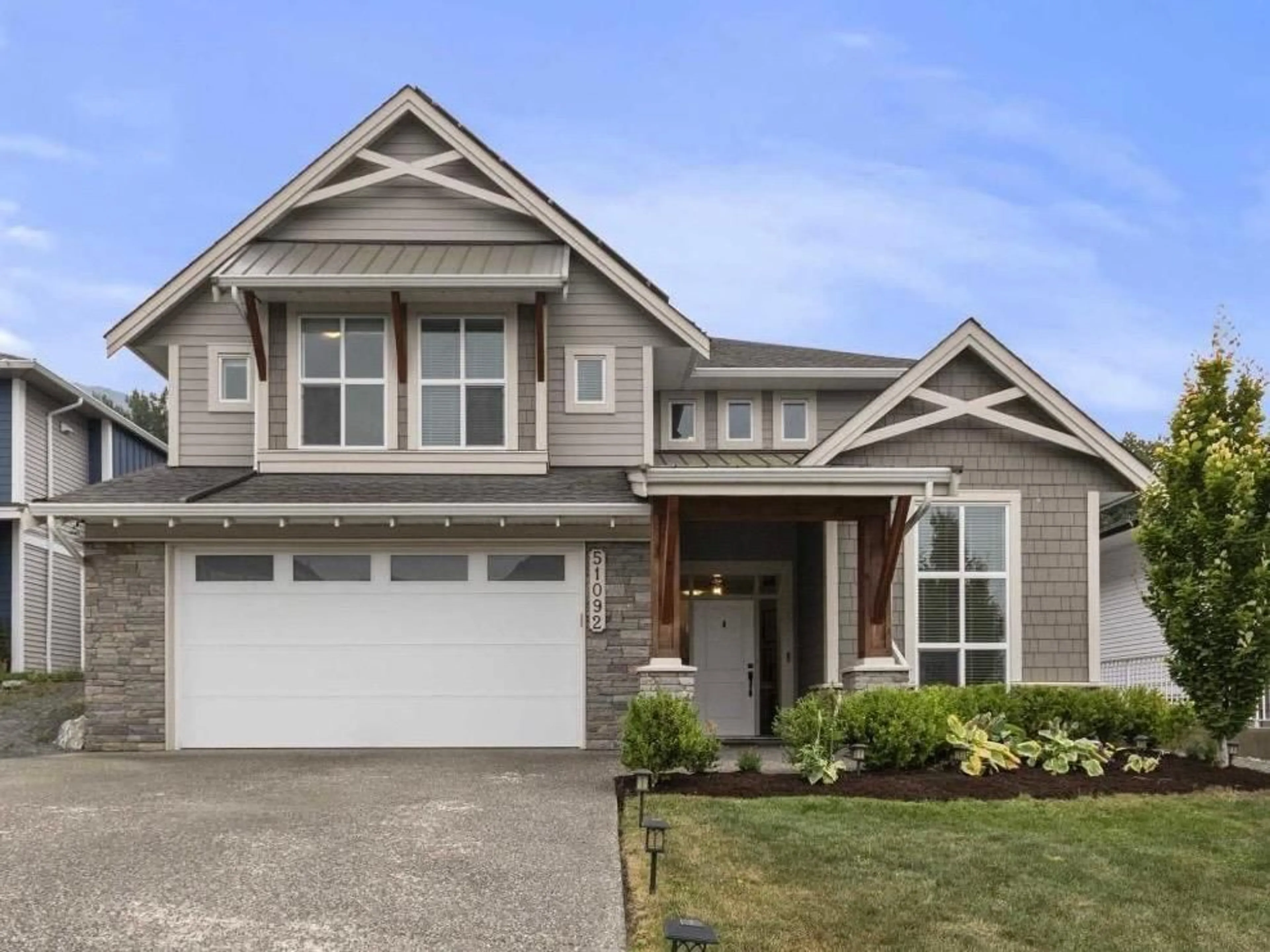 Home with vinyl exterior material, street for 51092 ZANDER PLACE, Chilliwack British Columbia V4Z0C1
