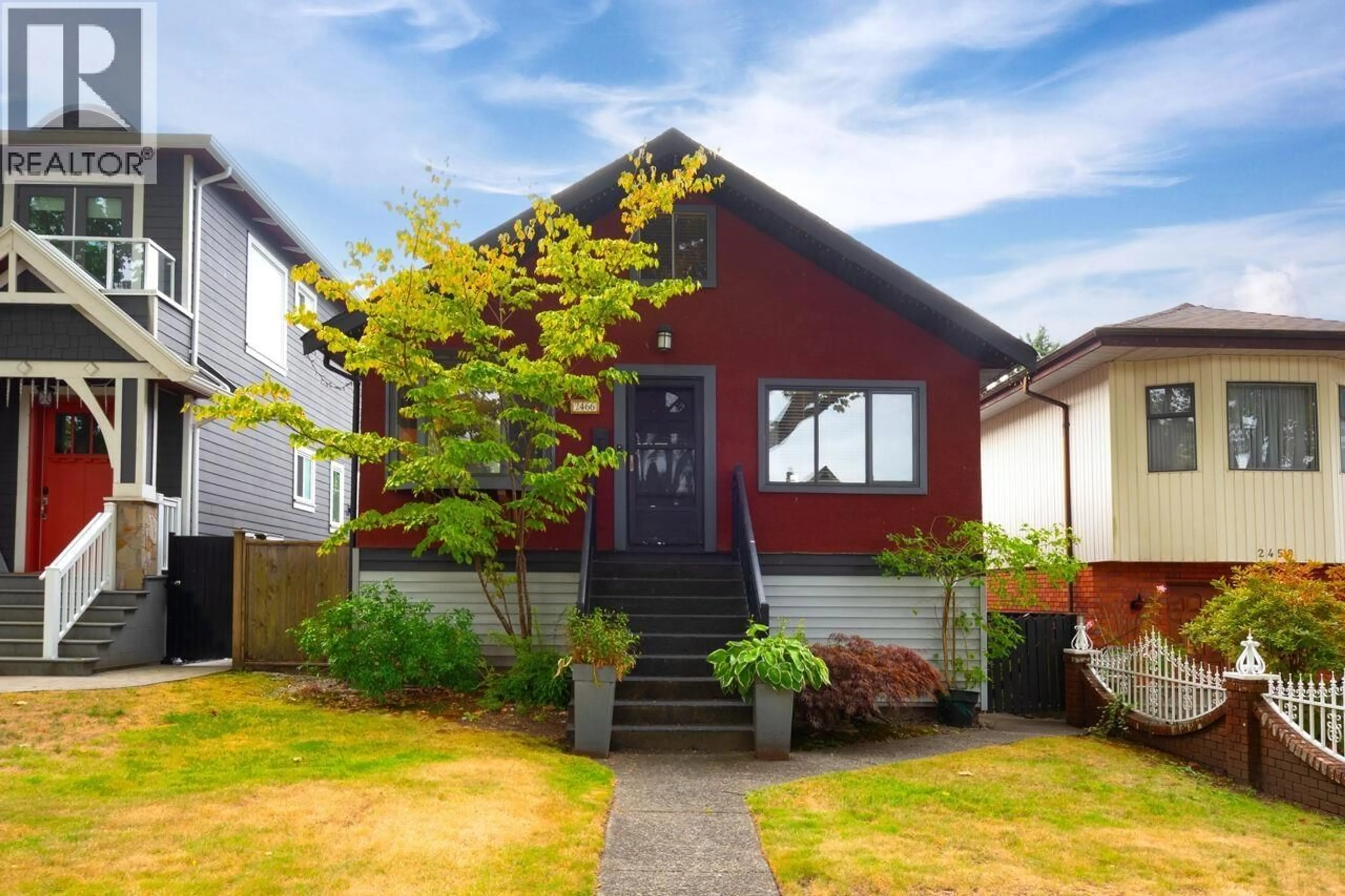 Home with vinyl exterior material, street for 2466 ETON STREET, Vancouver British Columbia V5K1J5