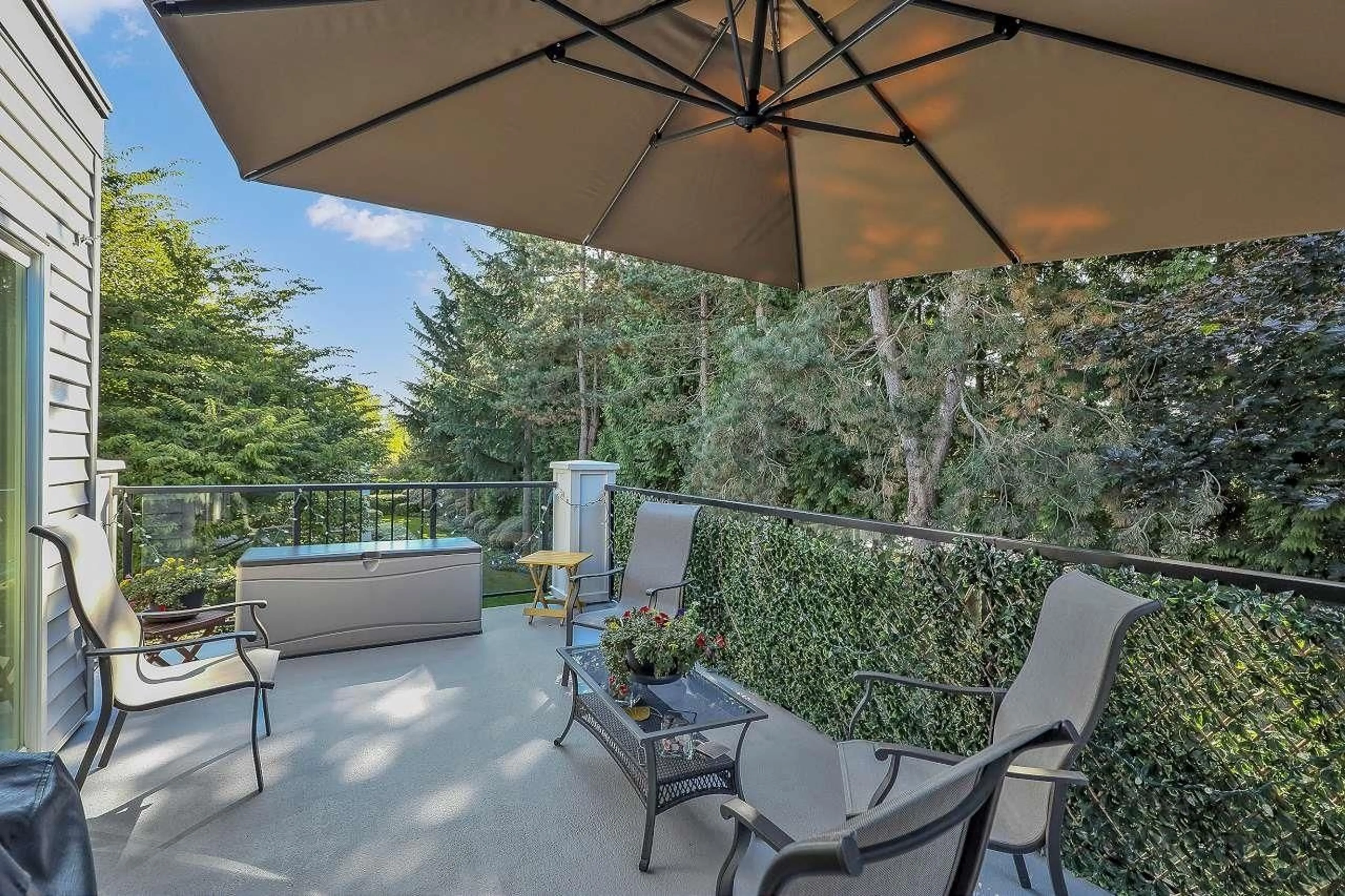 Patio, water/lake/river/ocean view for 211 - 20976 56, Langley British Columbia V3A7Z2