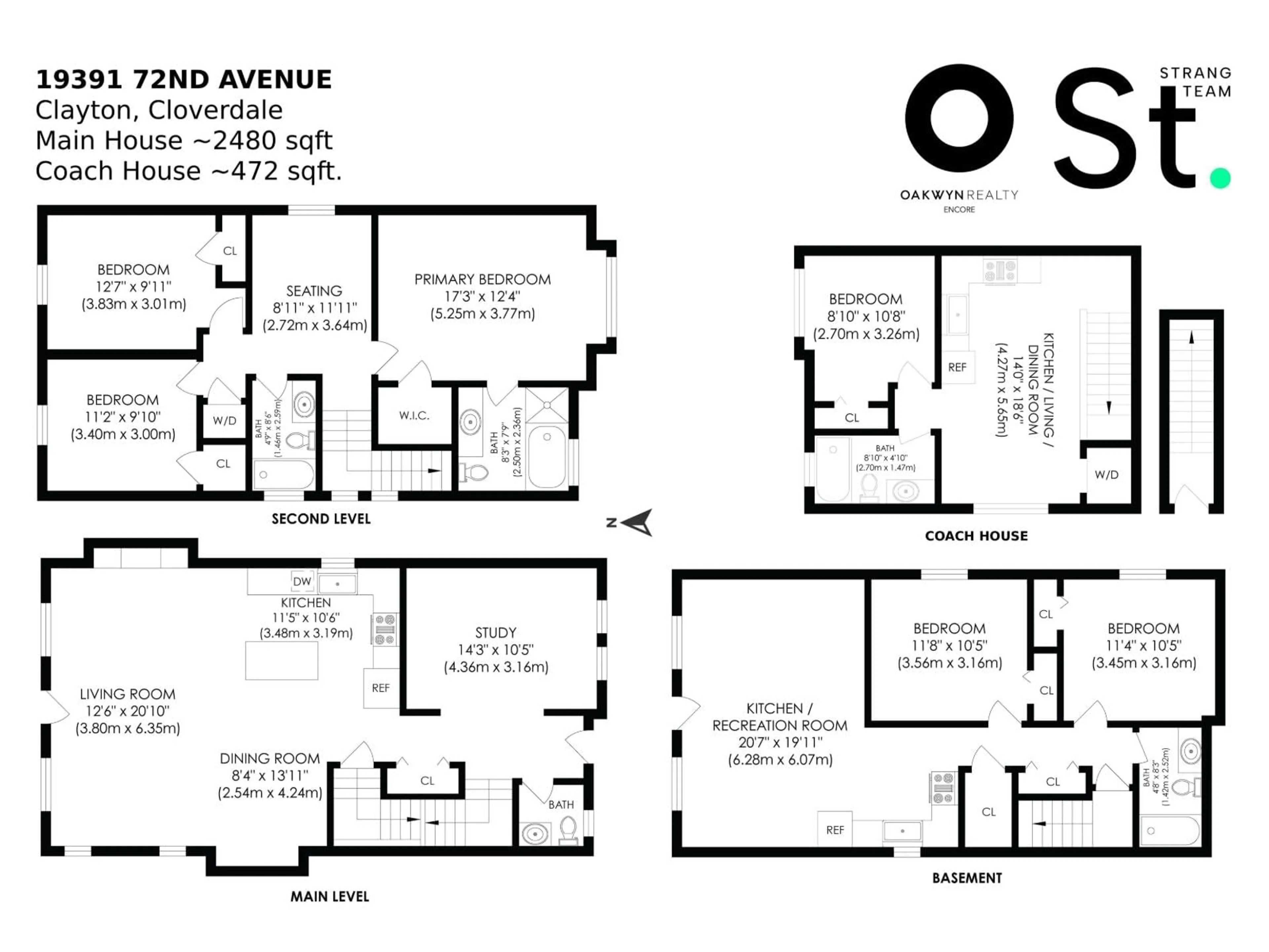 Floor plan for 19391 72, Surrey British Columbia V4N5X9
