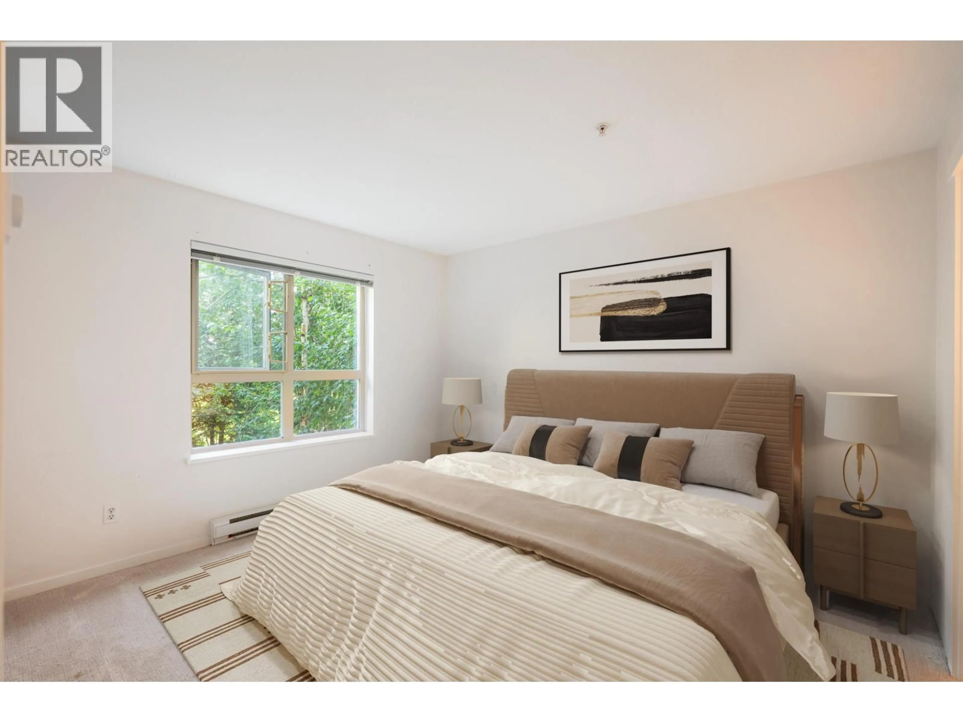 Bedroom with bed, unknown for 203 - 9329 UNIVERSITY CRESCENT, Burnaby British Columbia V5A4Y4