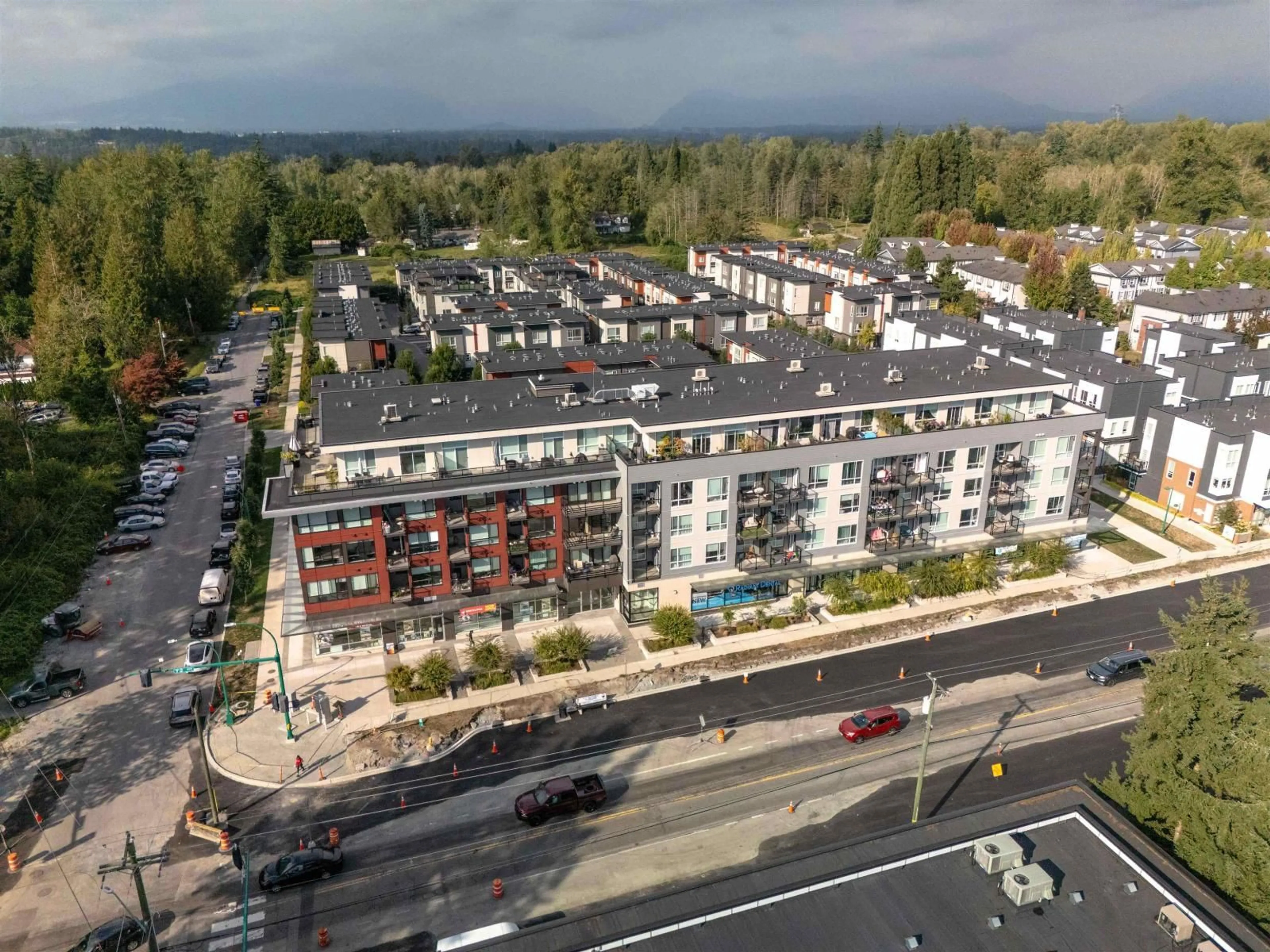 A pic from outside/outdoor area/front of a property/back of a property/a pic from drone, city buildings view from balcony for 313 - 18811 72, Surrey British Columbia V4N6W7