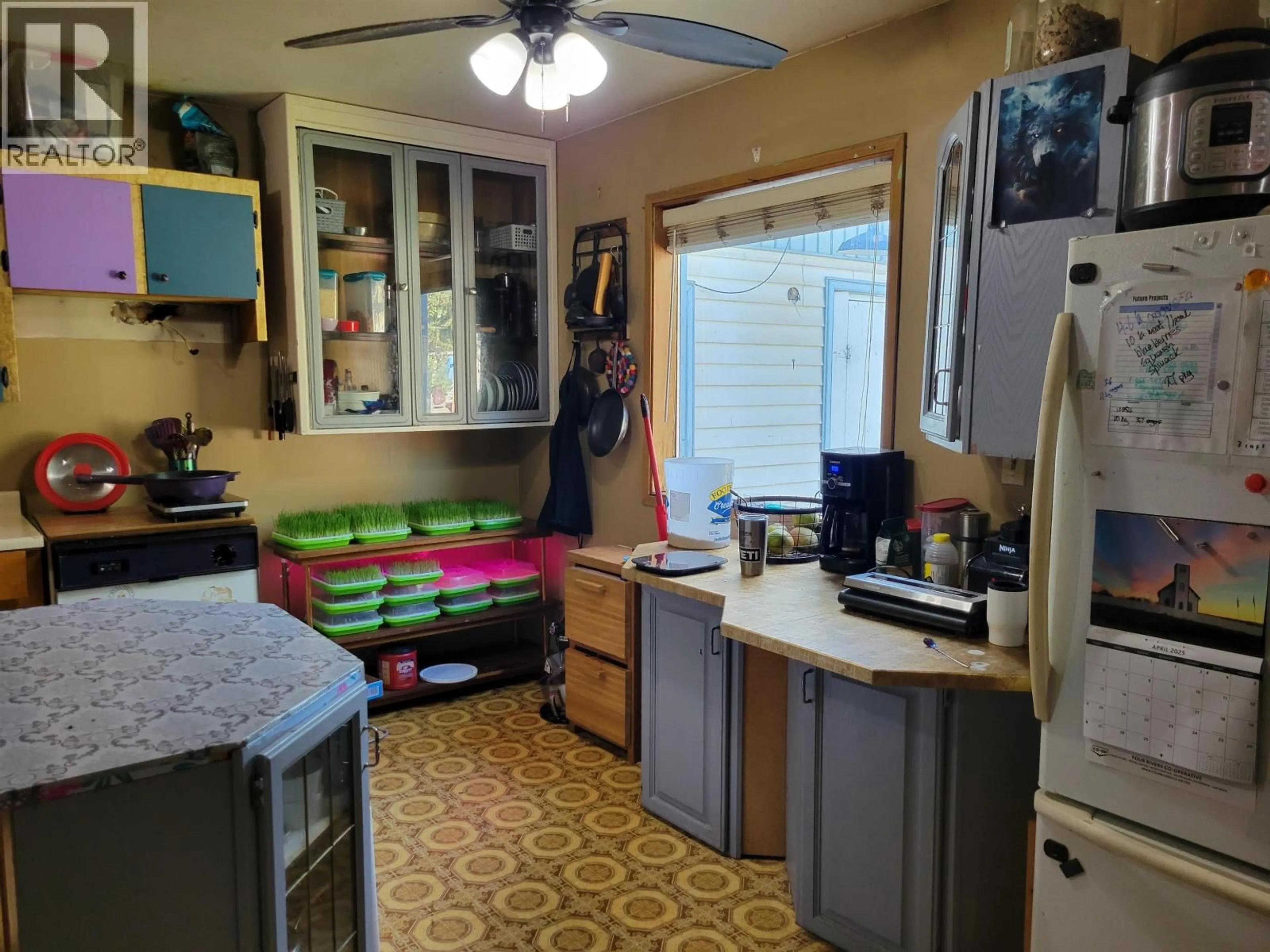 Standard kitchen, ceramic/tile floor for 1236 MAIN ST, ENGEN TOWNSITE ROAD, Vanderhoof British Columbia V0J3A2