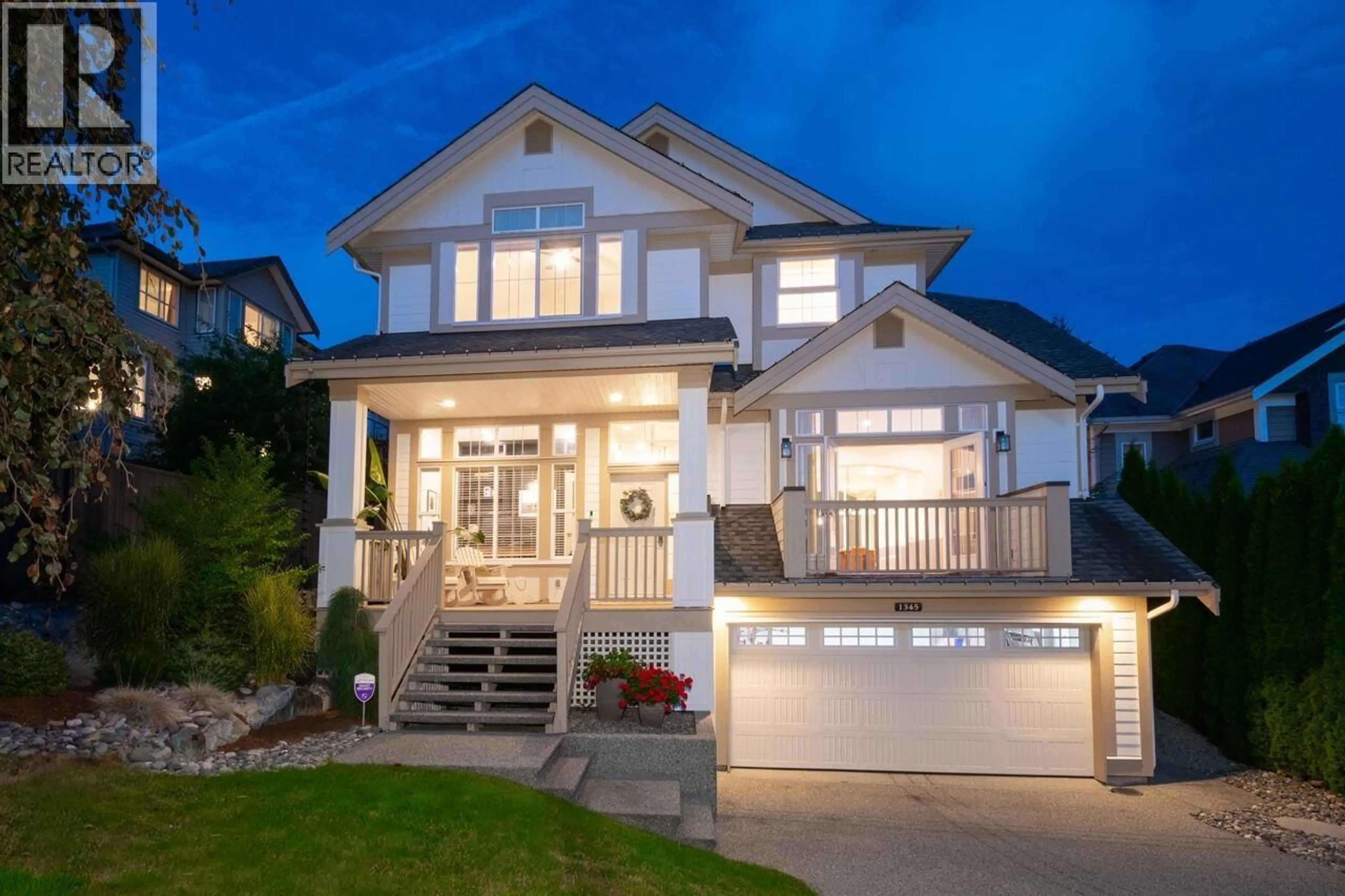 Home with vinyl exterior material, street for 1345 SOBALL STREET, Coquitlam British Columbia V3E0B8