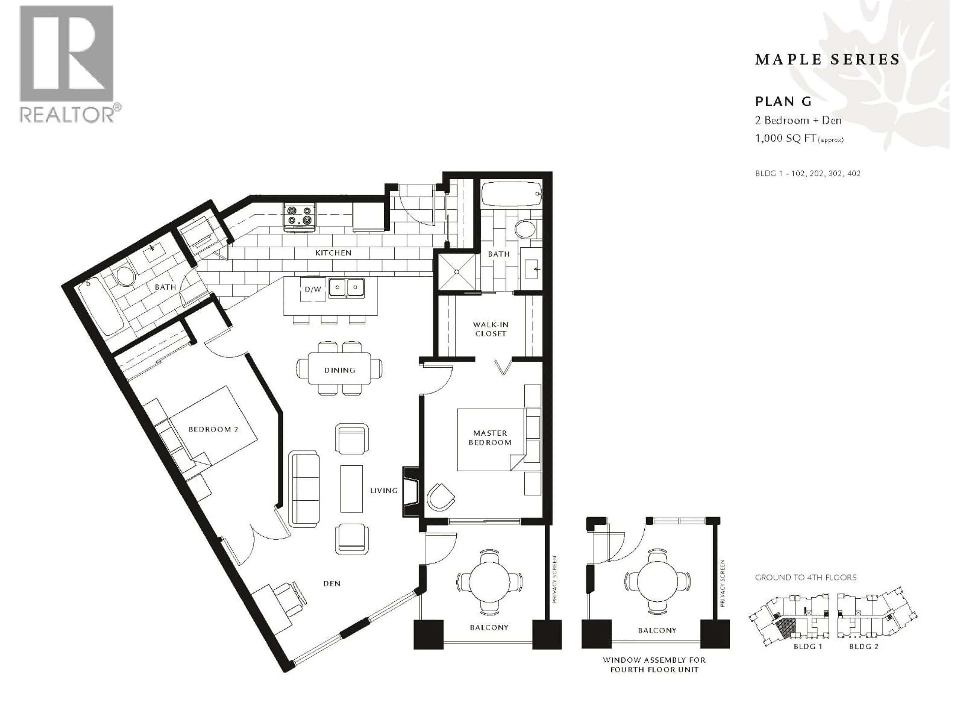 Floor plan for 402 - 285 ROSS DRIVE, New Westminster British Columbia V3L0B9