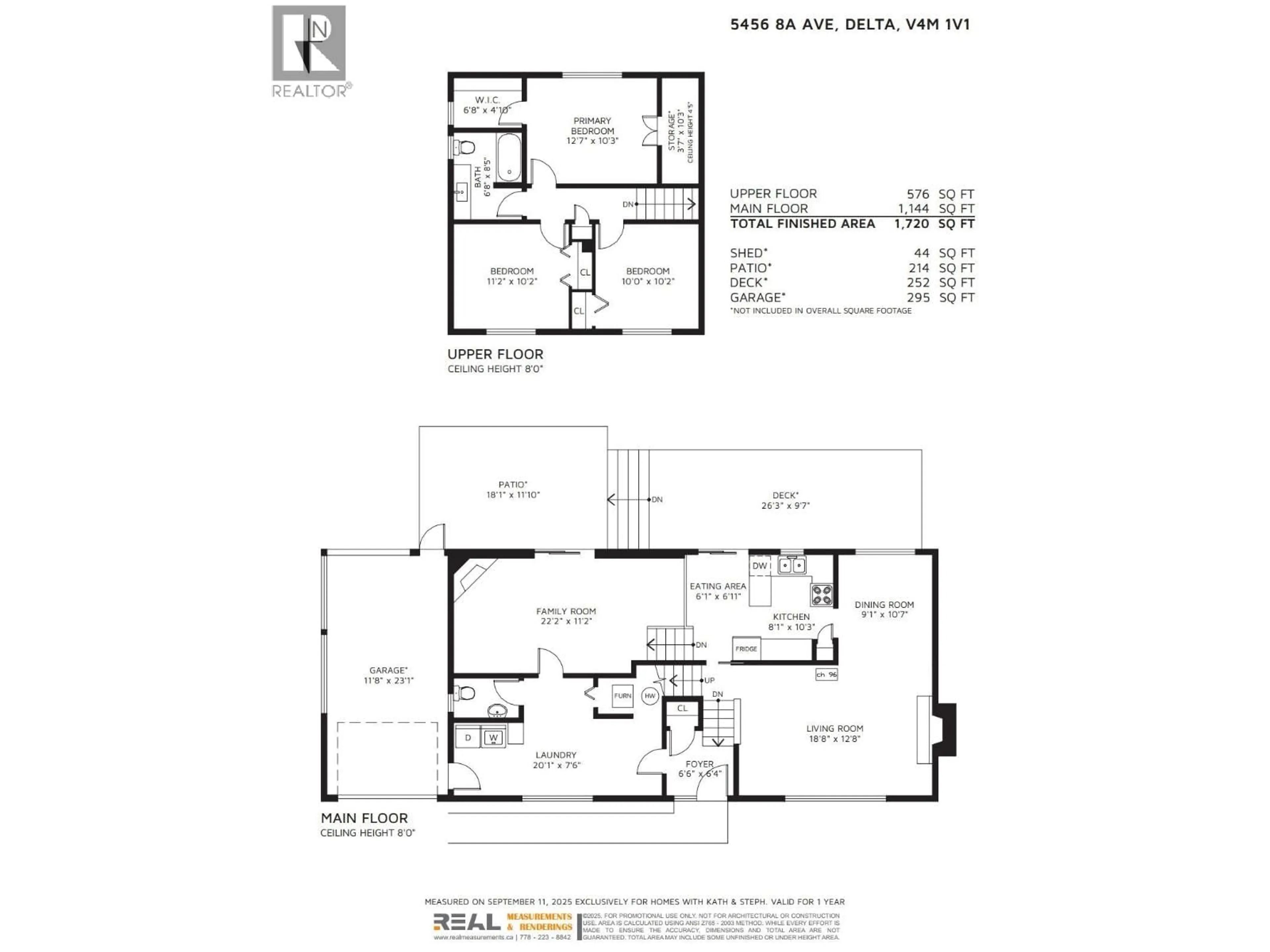 Floor plan for 5456 8A AVENUE, Delta British Columbia V4M1V1