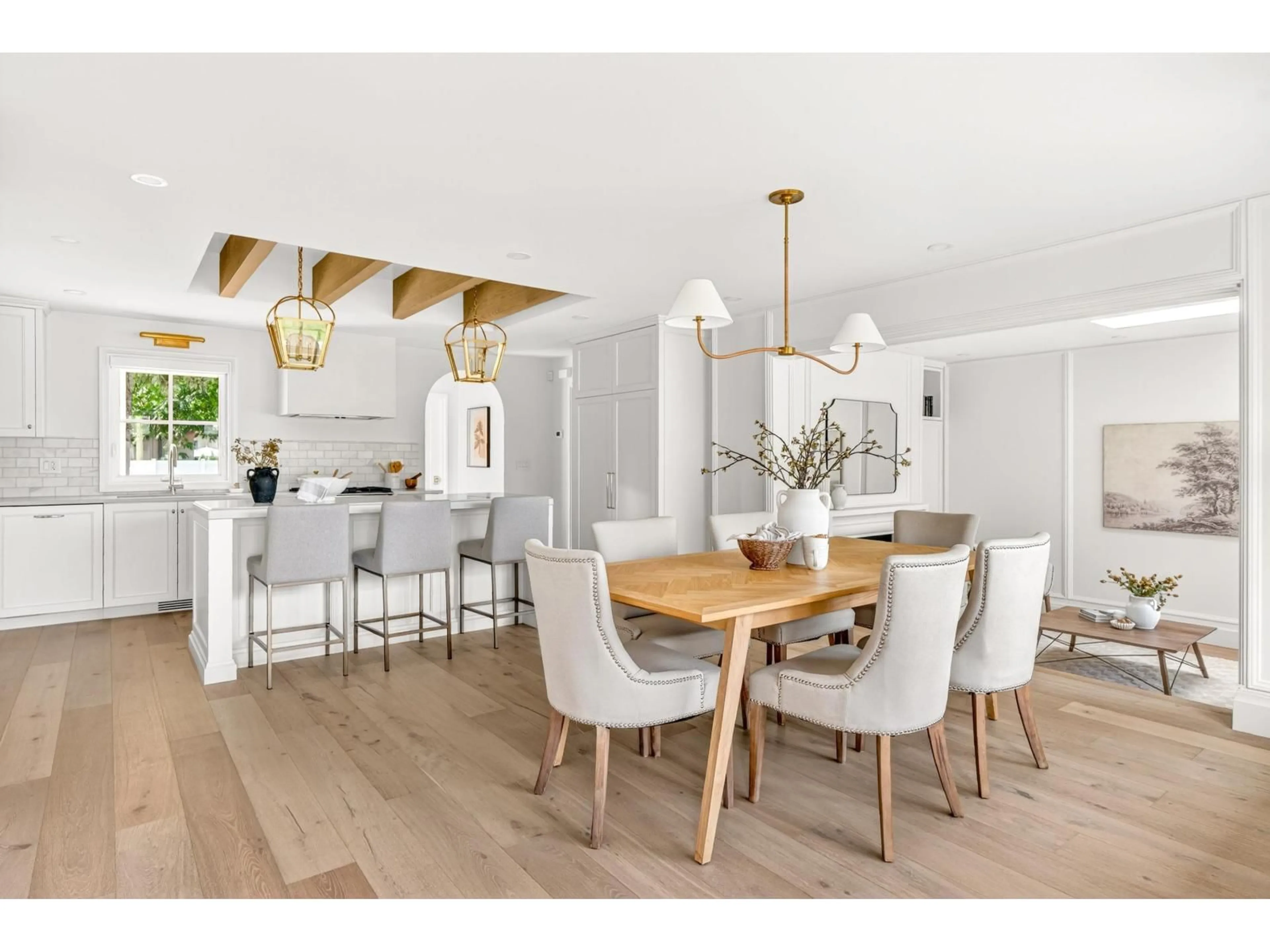 Open concept kitchen, wood/laminate floor for 8883 HUDSON BAY, Langley British Columbia V1M2R6