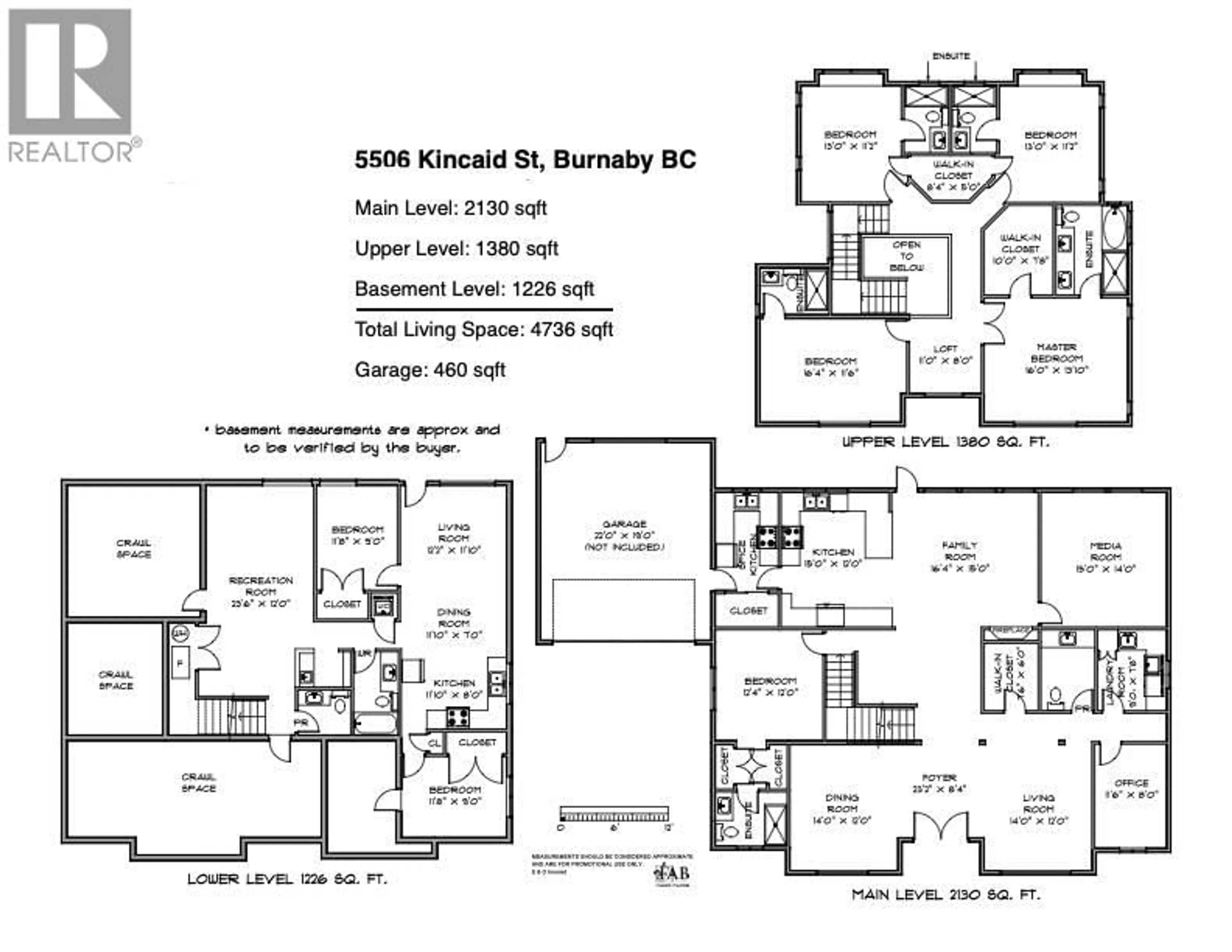 Floor plan for 5506 KINCAID STREET, Burnaby British Columbia V5G1W3