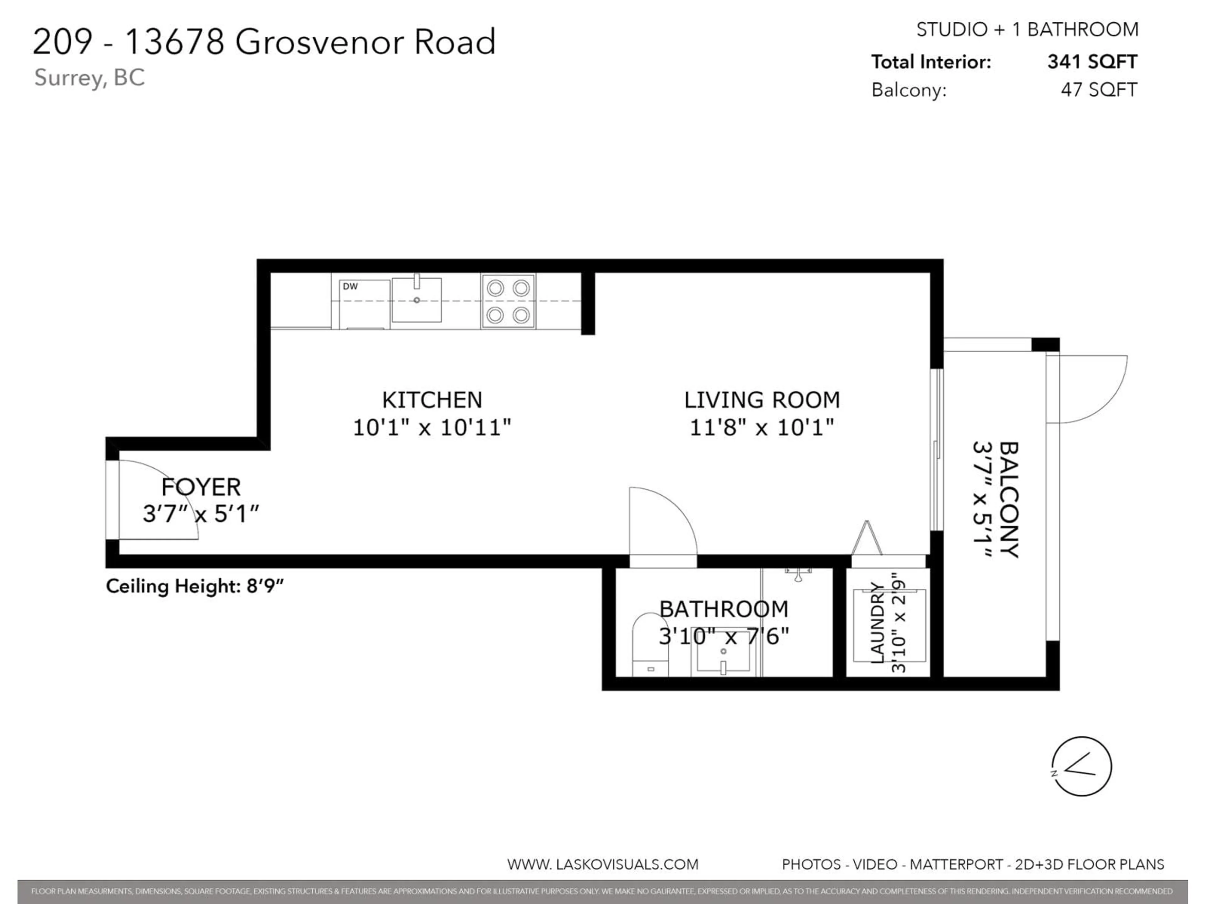 Floor plan for 209 - 13678 GROSVENOR ROAD, Surrey British Columbia V3R5E2
