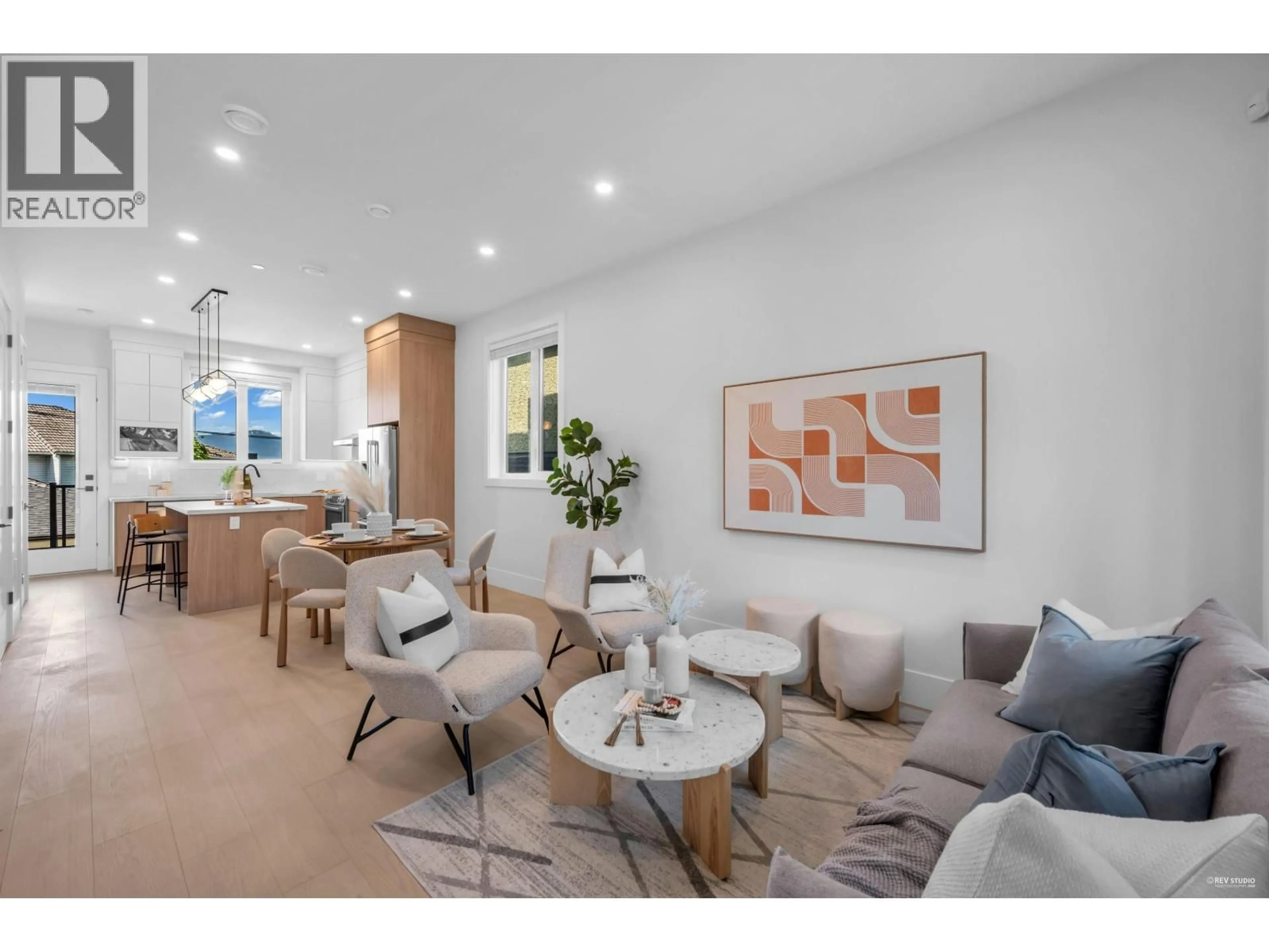 Living room with furniture, unknown for 3417 SEAFOTTH DRIVE, Vancouver British Columbia V5M4C6