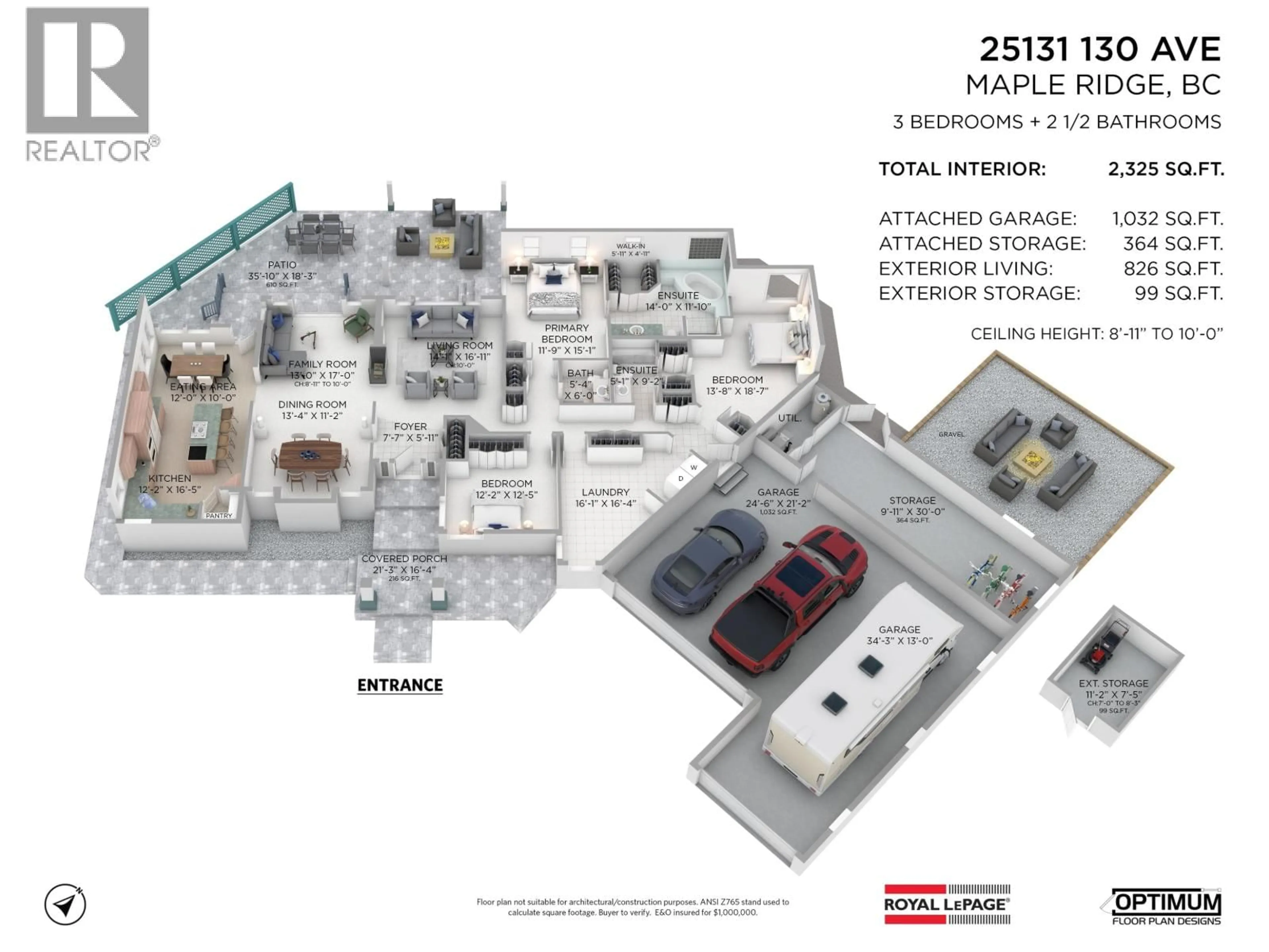 Floor plan for 25131 130 AVENUE, Maple Ridge British Columbia V4R2G1