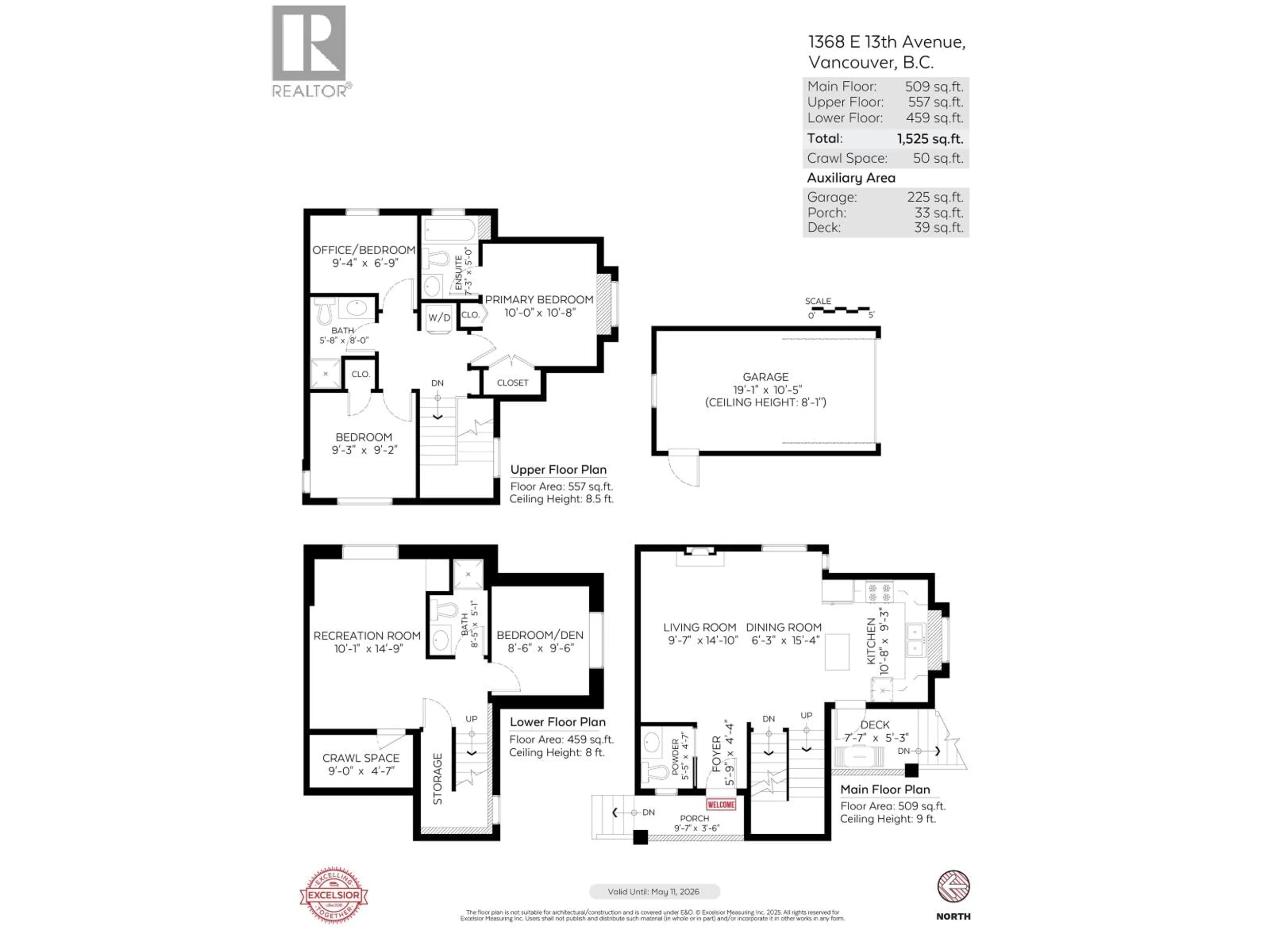 Floor plan for 1368 13TH AVENUE, Vancouver British Columbia V5N2B6