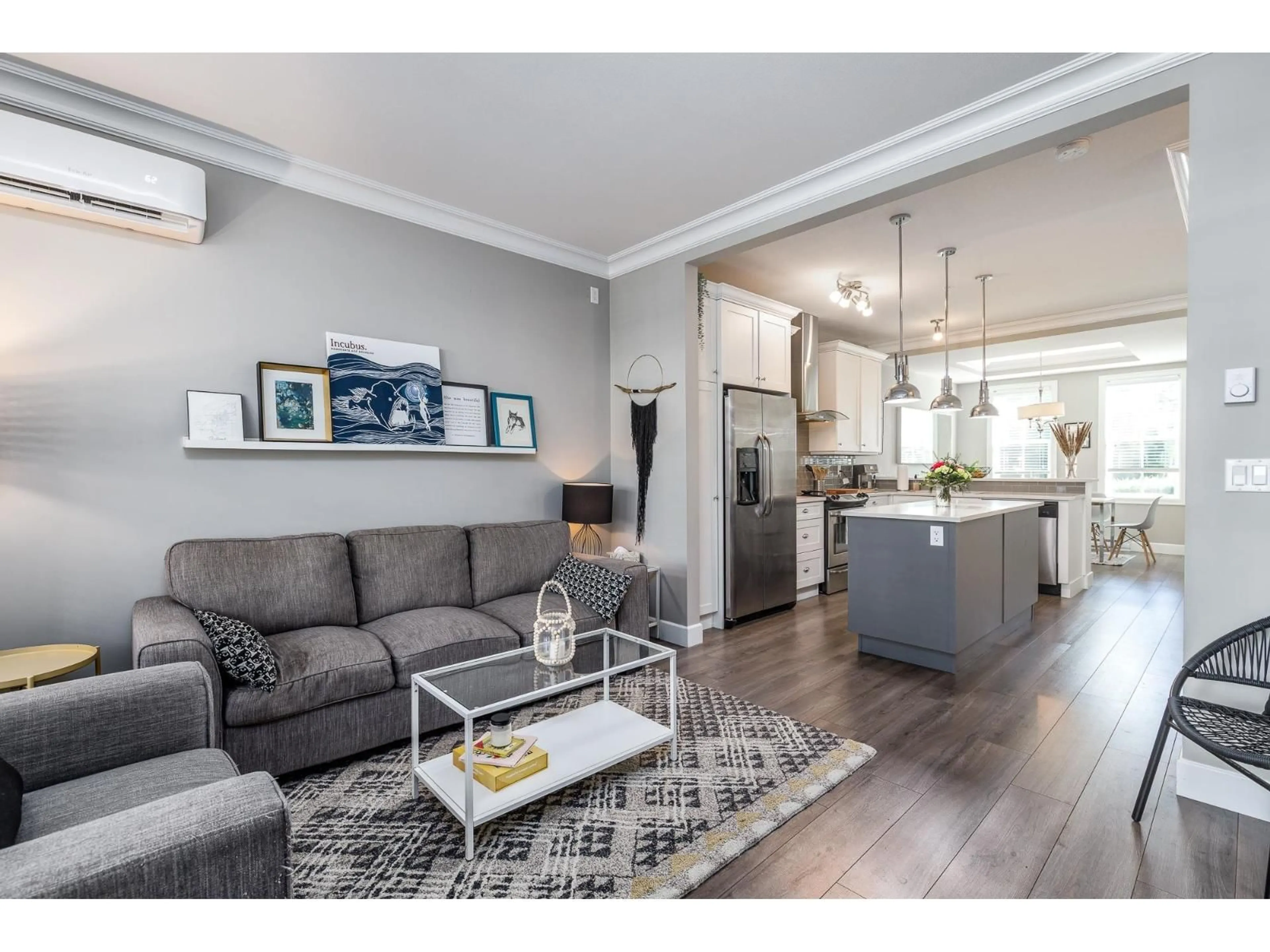 Open concept kitchen, wood/laminate floor for 50 - 45462 TAMIHI WAY, Chilliwack British Columbia V2R0Y2